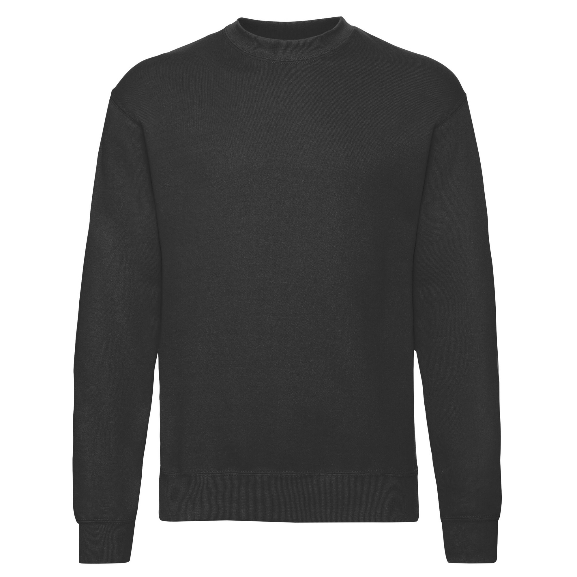 Thumbnail - Fruit Of The Loom Herren Klassik Drop Schulter Sweatshirt (Schwarz)