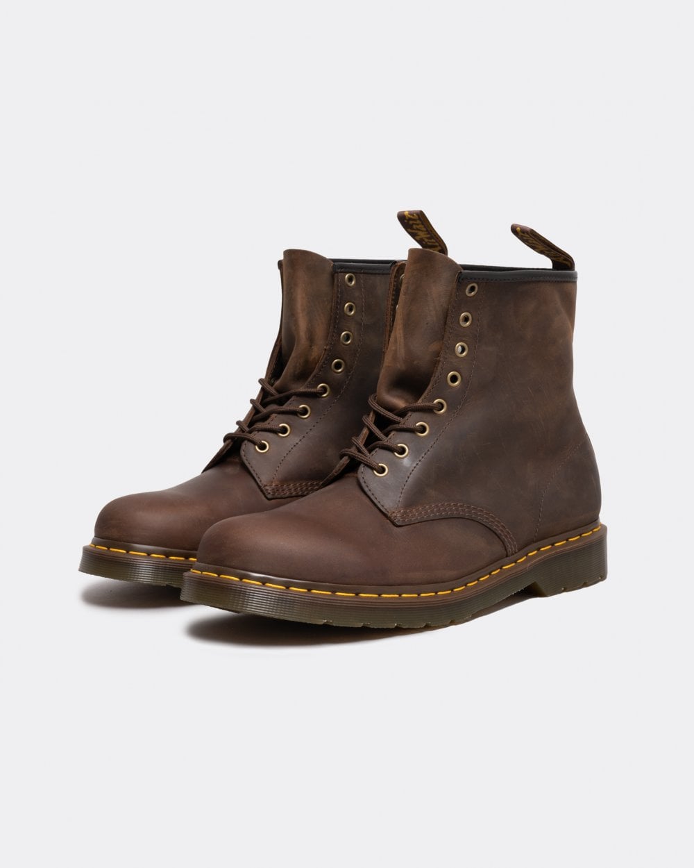 Thumbnail - Kaufen Sie Dr. Martens 1460 Crazy Horse Damen Gaucho Braune Lederstiefeletten