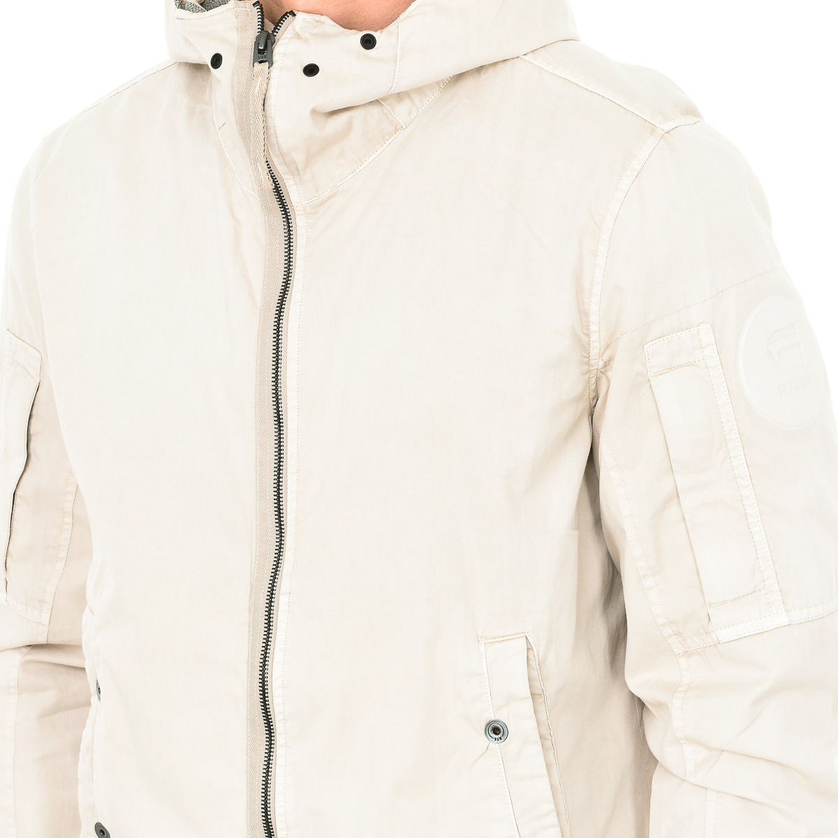 G Star Raw Overshirtjacka med huva och krage D01657 man herr – bild 2