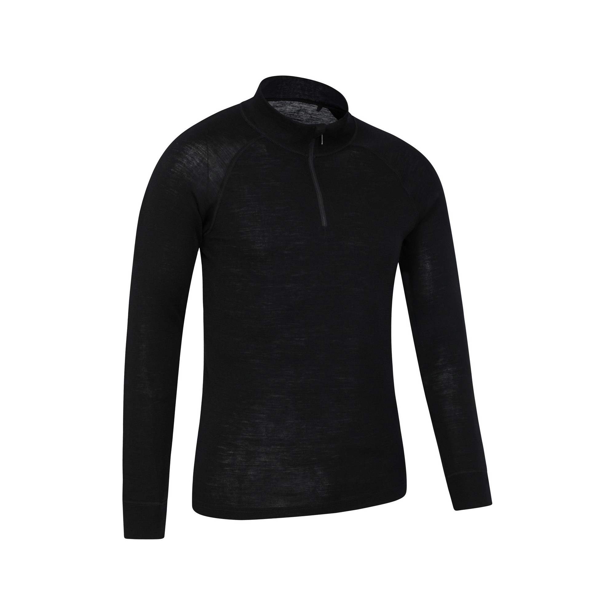 Mountain Warehou Mens Merino II Base Layer Top (Svart) t-shirts herr – bild 2