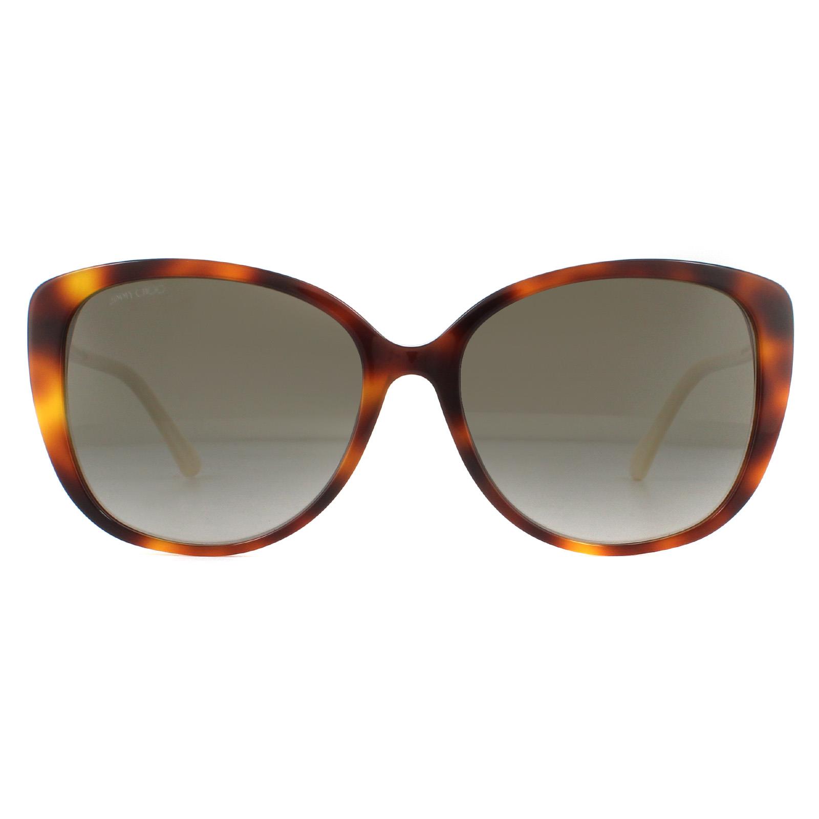 Thumbnail - Jimmy Choo Sonnenbrille ALY/F/S 086 HA Havanna Braun Braun Verlauf
