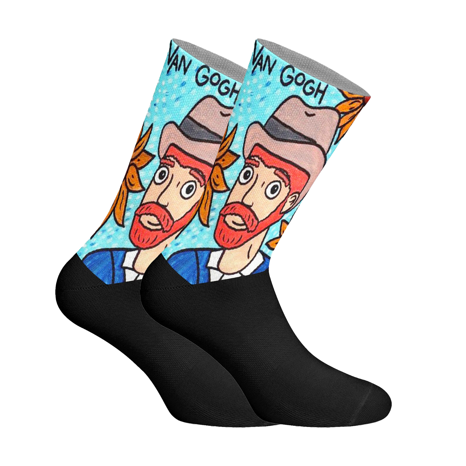 Thumbnail - Elastische bedruckte lange Socken für Unisex