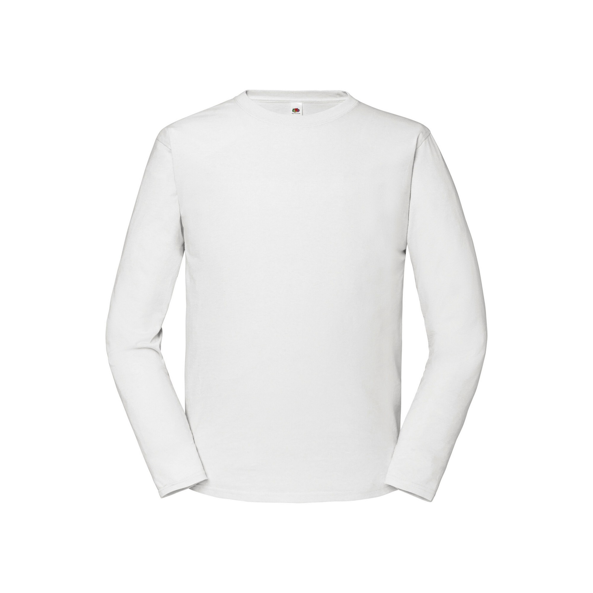 Fruit of the Loom Mens Iconic Premium Plain Long-Sleeved T-Shirt (White) - Size 2XL