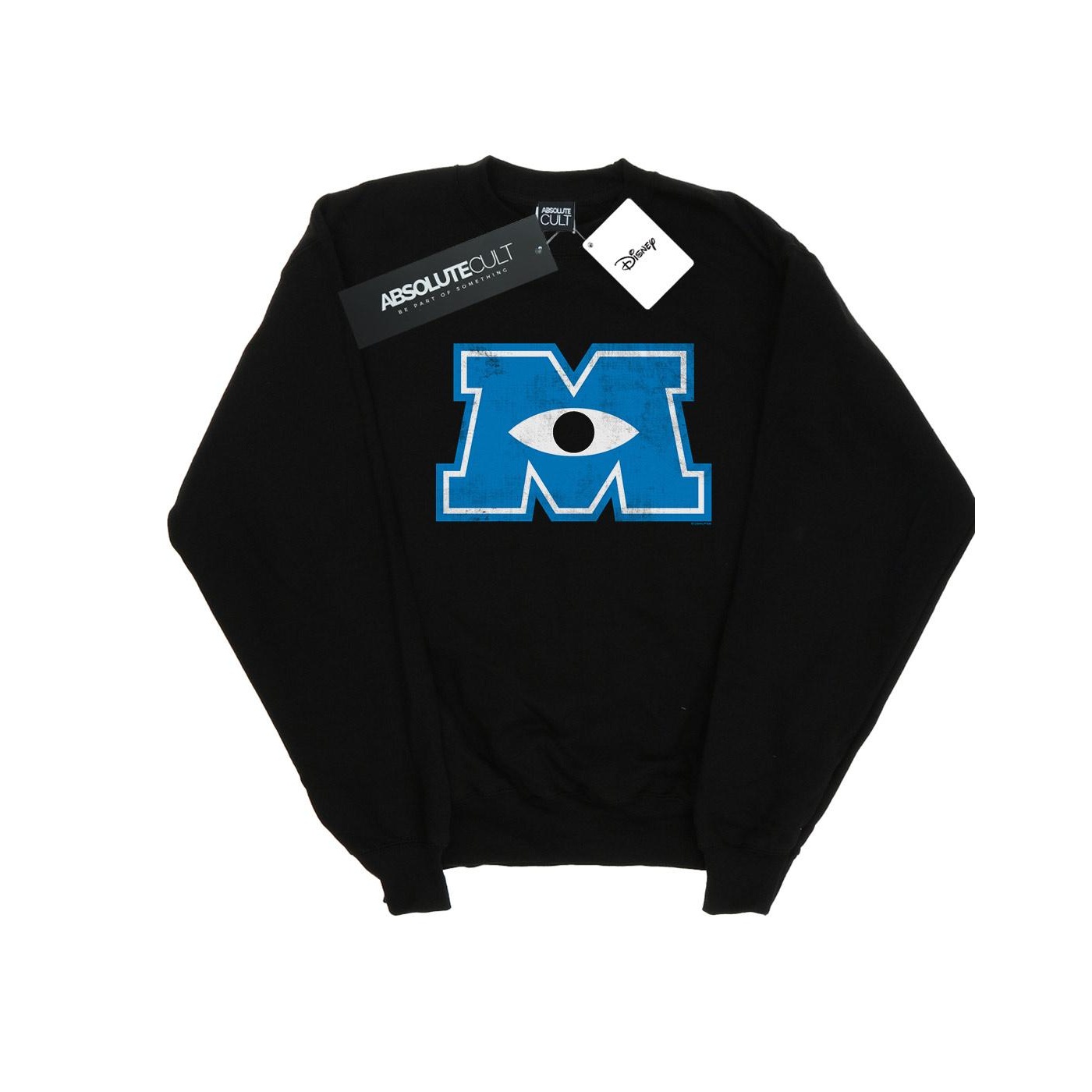 Thumbnail - Disney - "Monsters University Monster M" Sweatshirt für Herren (Schwarz)