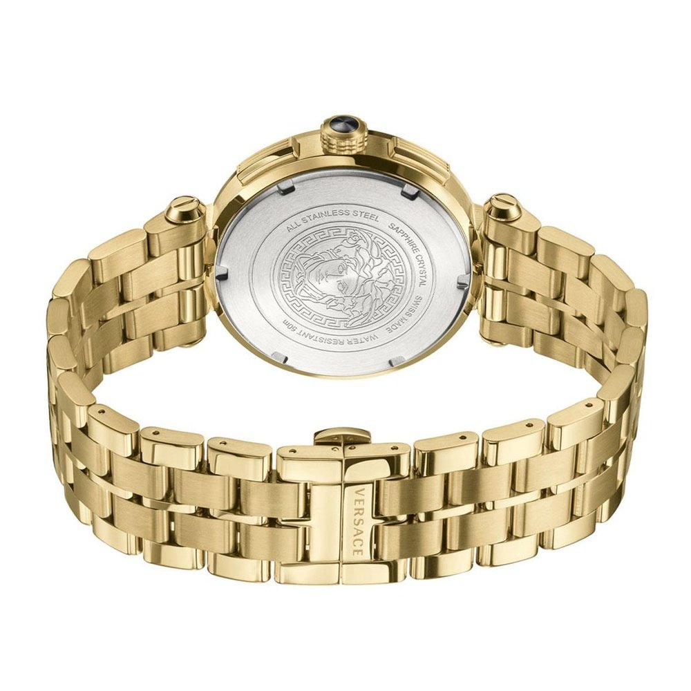 Versace VBR060017 Gold Tone Aion Chrono Men's Watch analoga klockor – bild 2