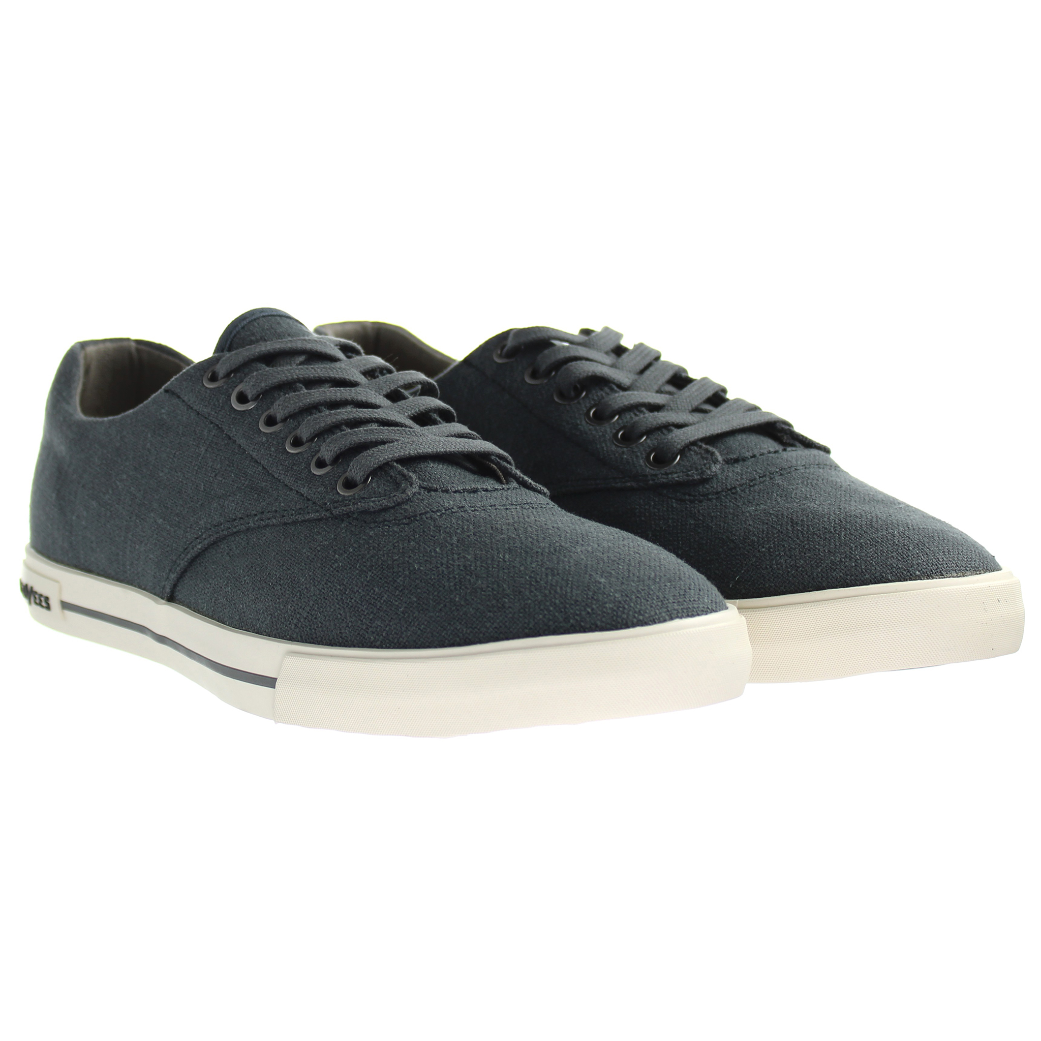 Seavees Hermosa Plimsoll Standard Grey Mens Plimsoll låga sneakers herr – bild 2