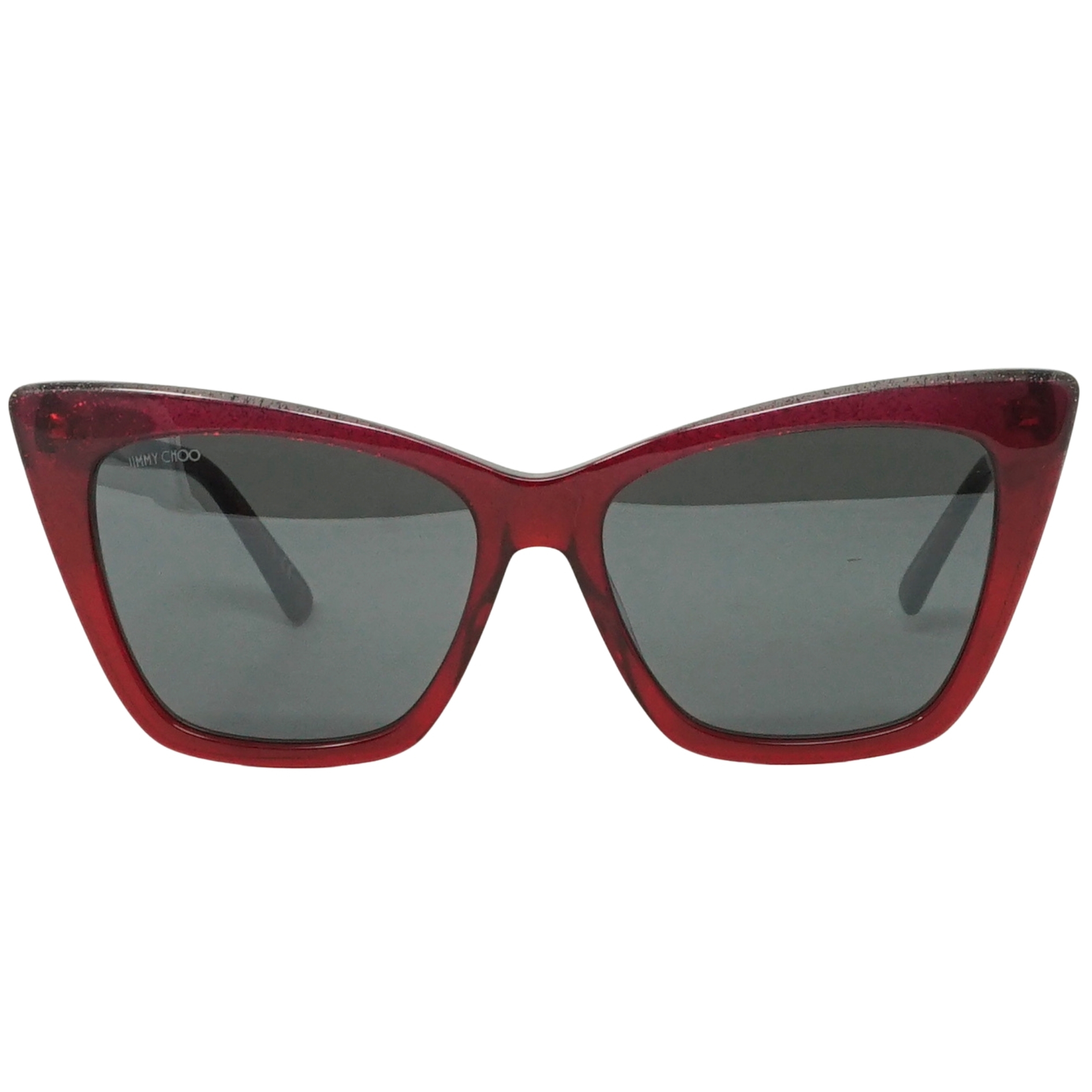 Thumbnail - Jimmy Choo Lucine DXL Rote Sonnenbrille
