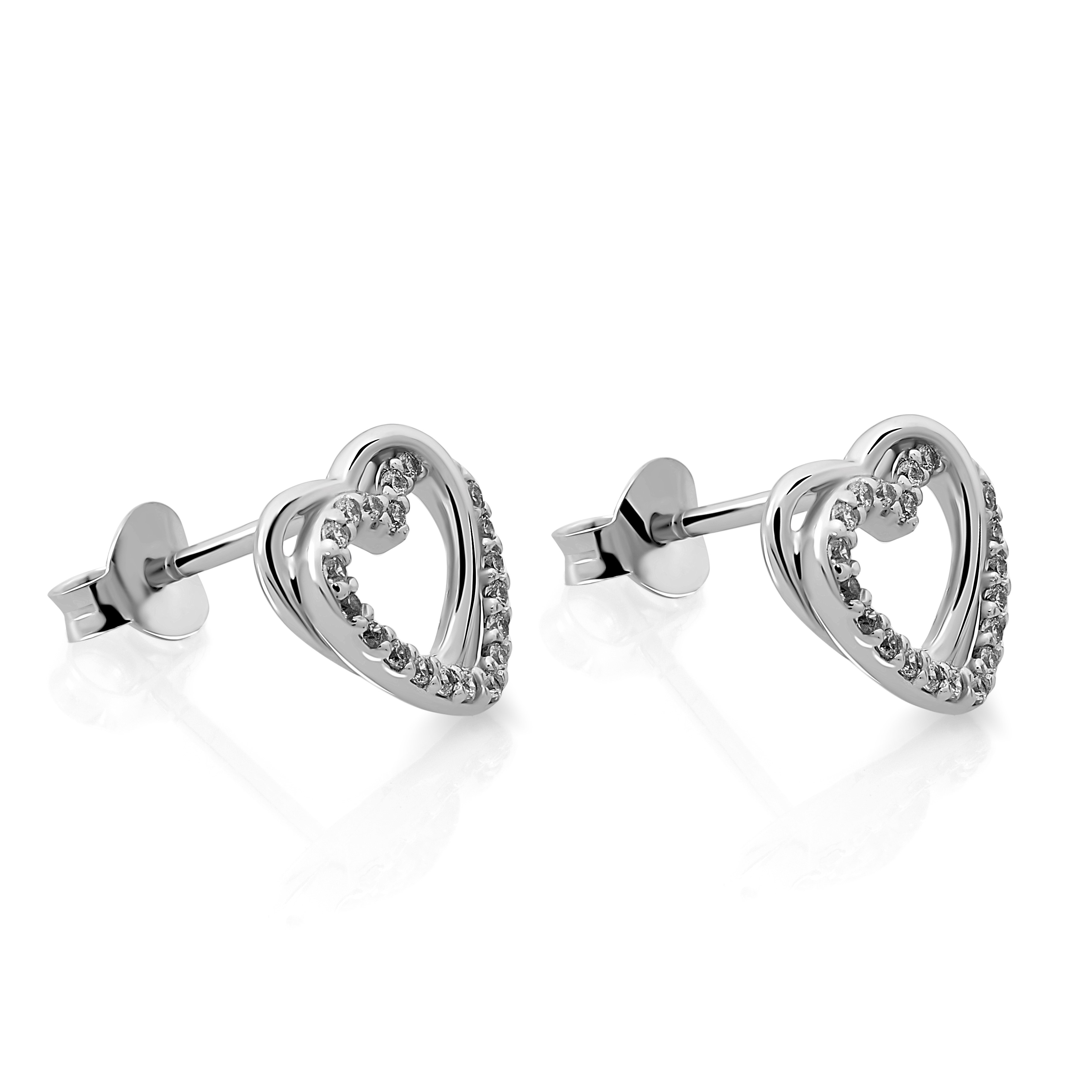 Thumbnail - Orphelia 'Ariana' Damen 925er Sterling Silber Steckerohrringe - Silber ZO-7482