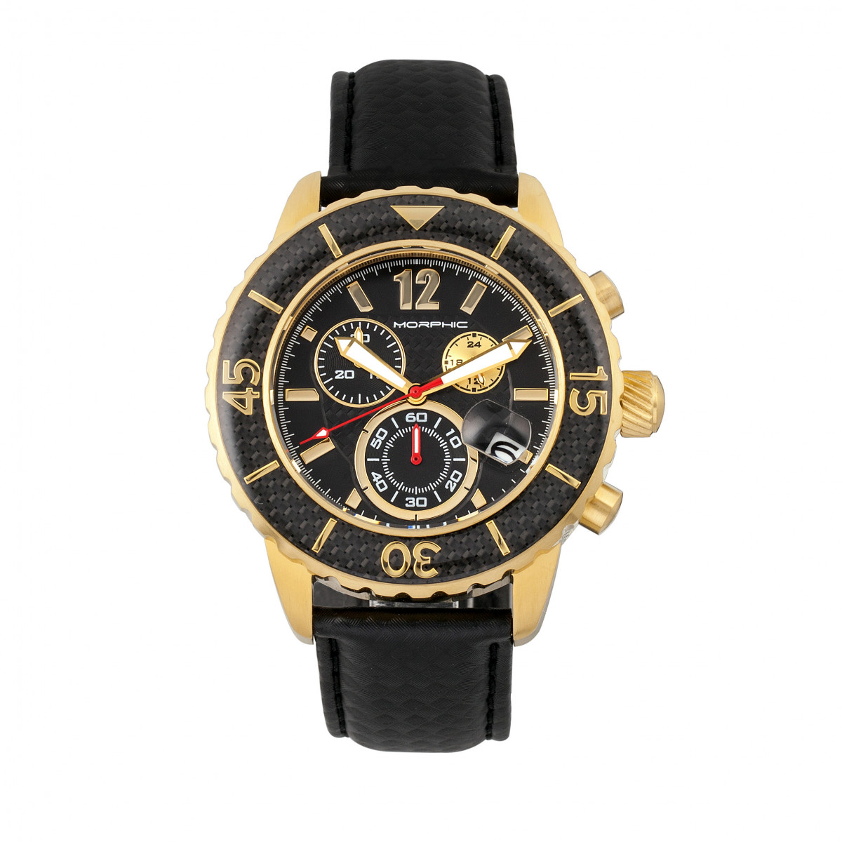 Thumbnail - Morphic M51 Serie Chronograph Lederarmbanduhr mit Datum