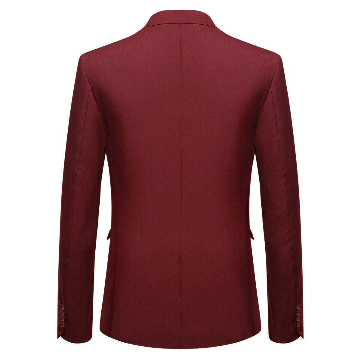 Allthemen Klassisk röd blazer Tvåknappsblazer herr – bild 2