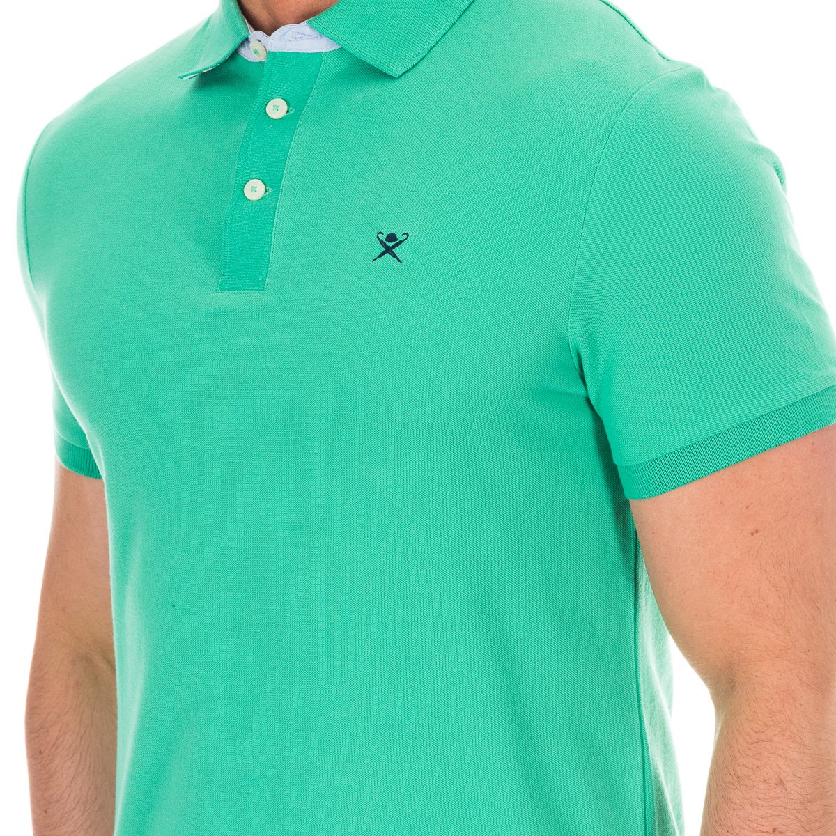 Hackett London Kortärmad polotröja med kavajkrage för herrar HM561798 – bild 2