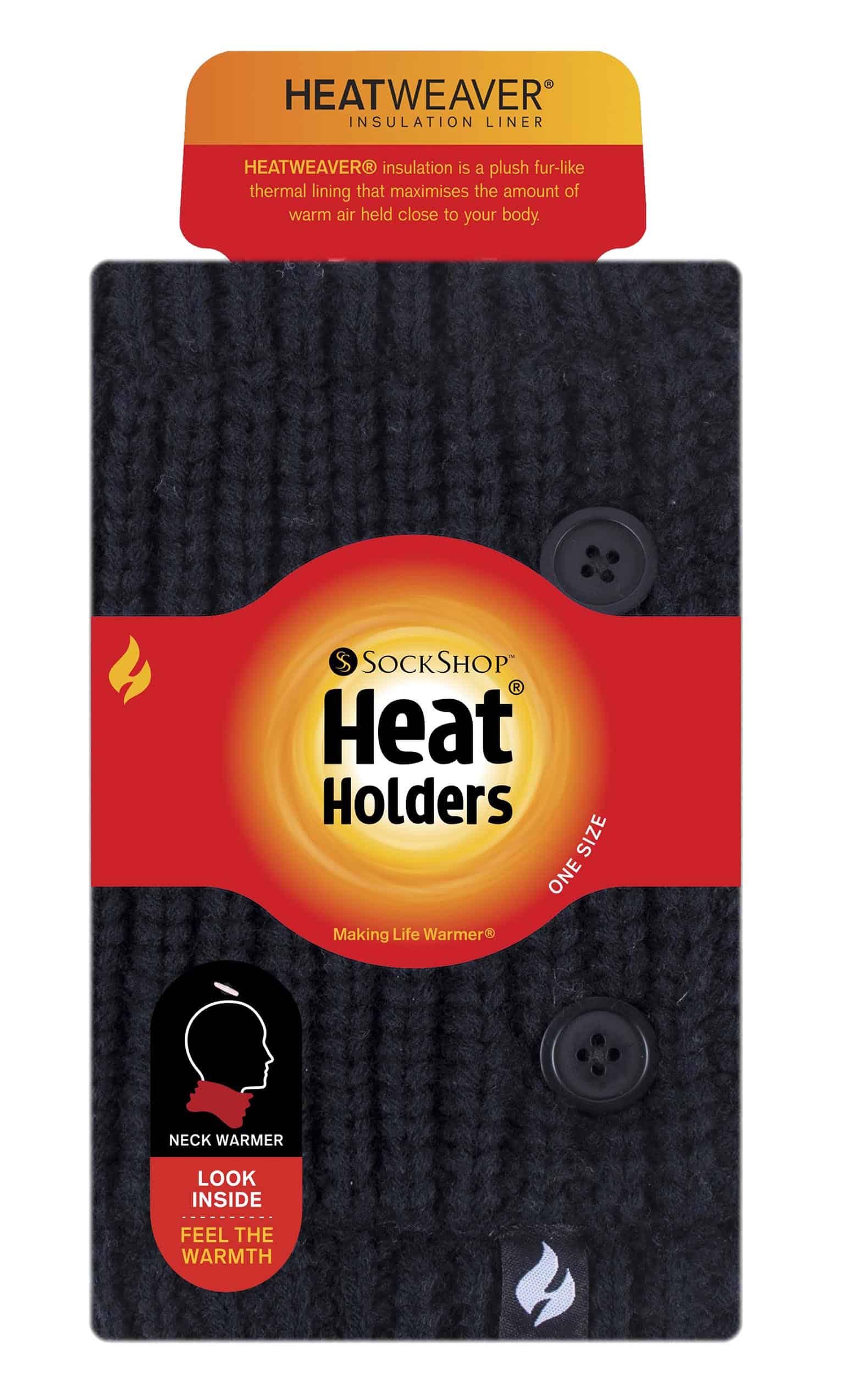 Heat Holders Värmande halsvärmare i fleece för damer, snodd med knapp halsdukar – bild 2