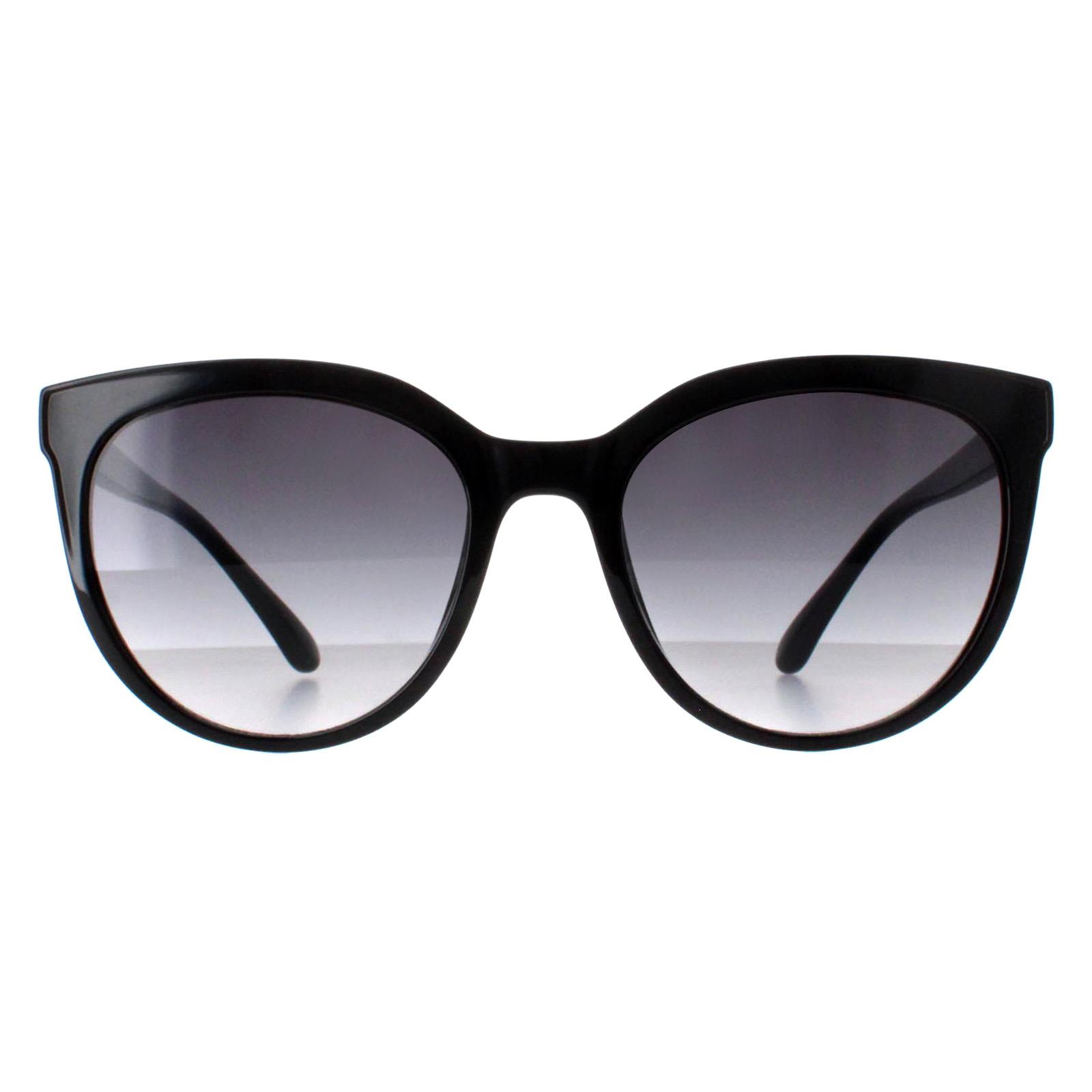 Calvin Klein Cat Eye Womens Shiny Black Grey Gradient CK22552S - One Size
