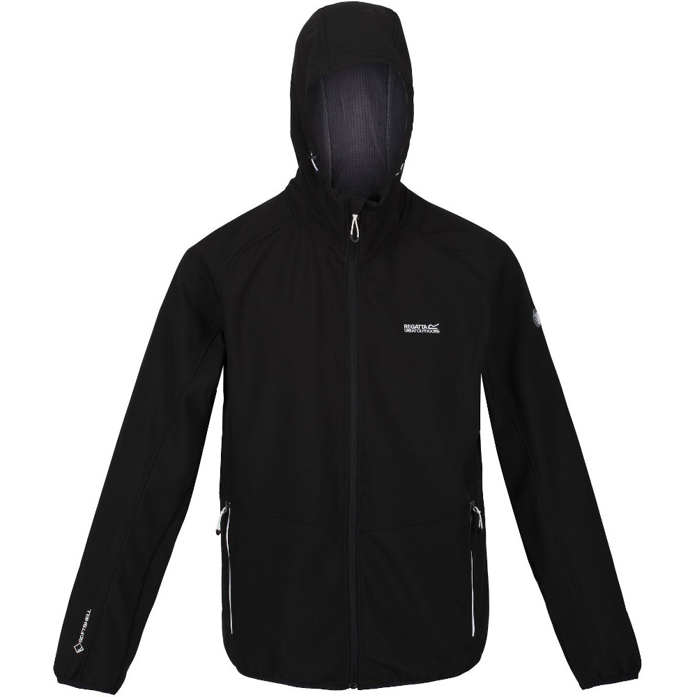 Regatta Mens Adults Jacket Water Repellent Wind Resistant Arec iii Zip black - Size 2XL