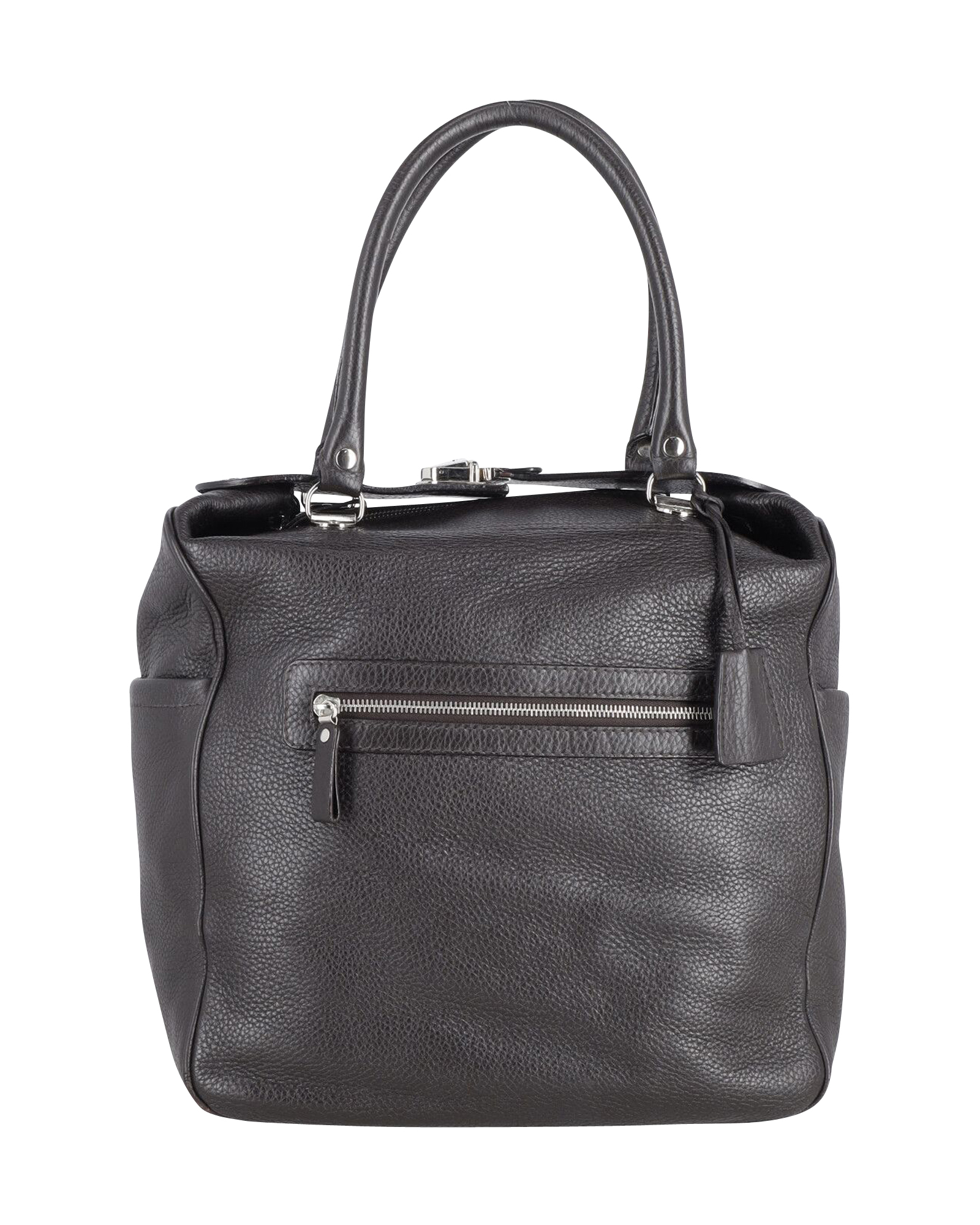 Joseph Pre-owned Joseph Ritssluiting Handtas in Zwart Leer