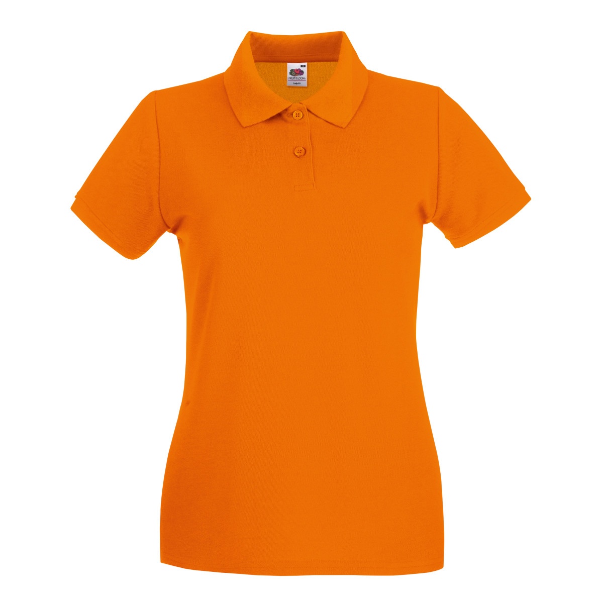 Thumbnail - Fruit Of The Loom Damen Lady-Fit Premium Kurzarm-Poloshirt (Orange)