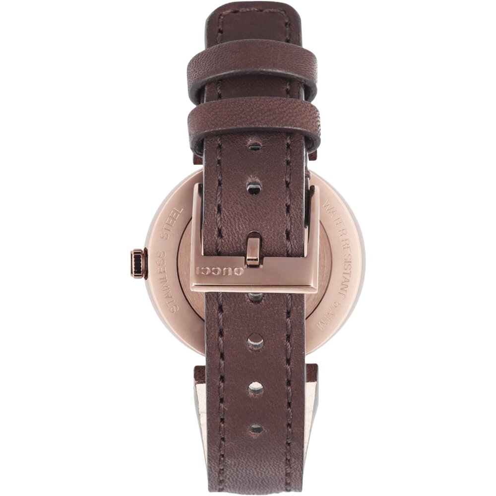 Gucci YA133504 Interlocking Brun Urtavla Damklocka – bild 2
