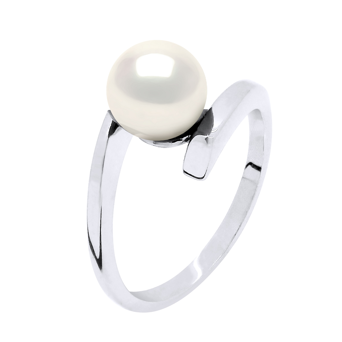 Thumbnail - Armreif-Ring, echte Süßwasser-Zuchtperle, rund, 7–8 mm