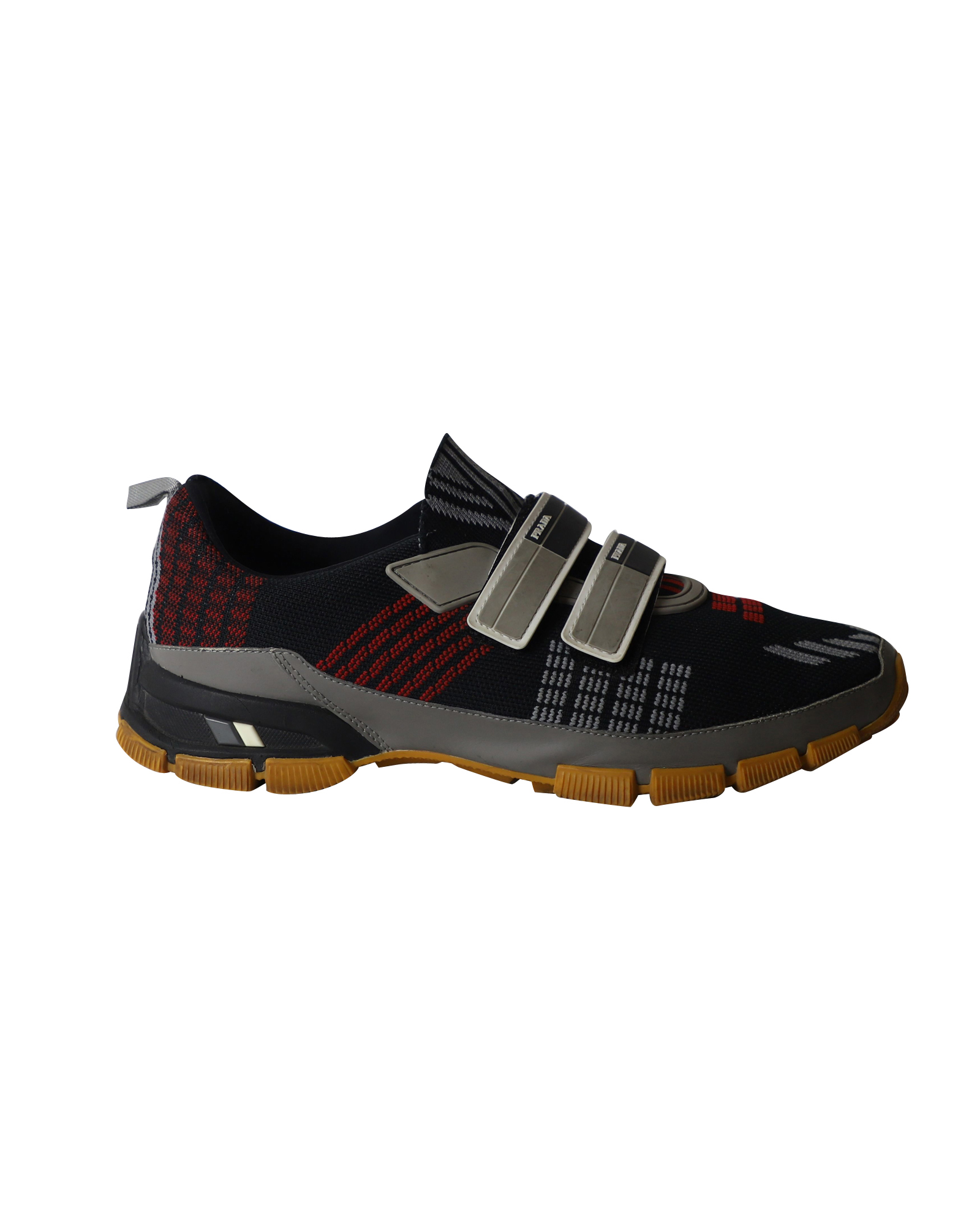 Prada Cross Section Sneakers i flerfärgad stickad_REFERENCE