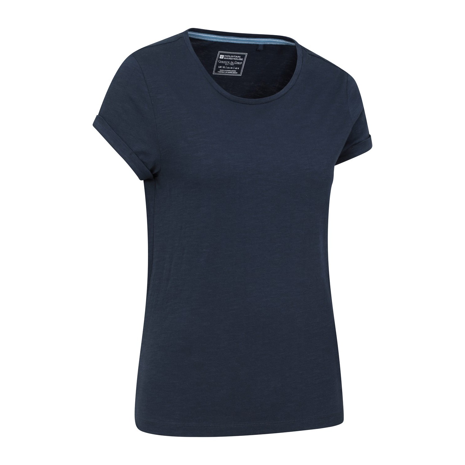 Mountain Warehou Dam/Ladies Bude Relaxed Fit T-shirt (Marinblå) – bild 2