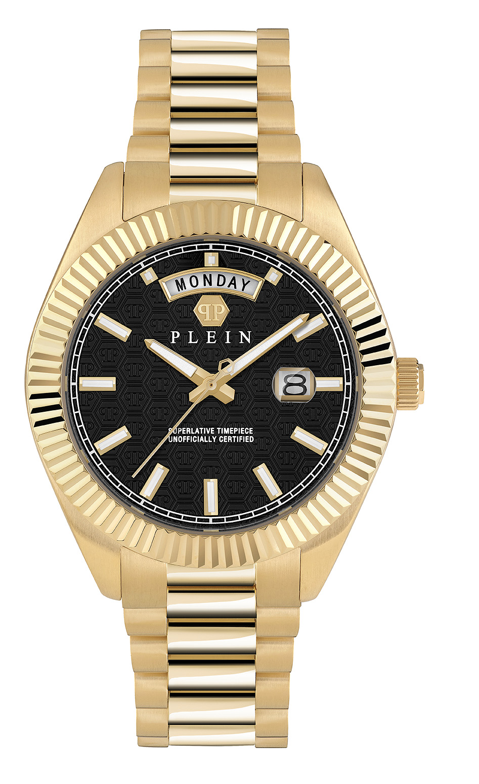 Philipp Plein Date Superlative Gent Heren Horloge Goudkleurig PWPNA0424