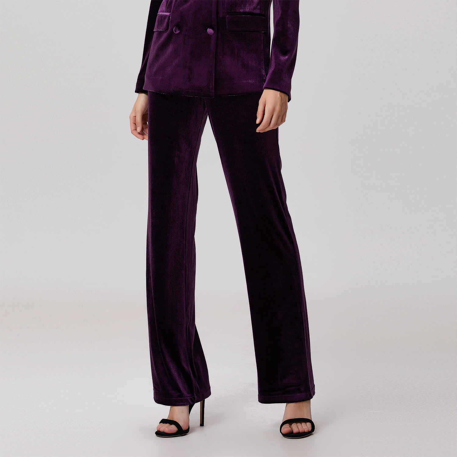 Rechte fluwelen pantalon