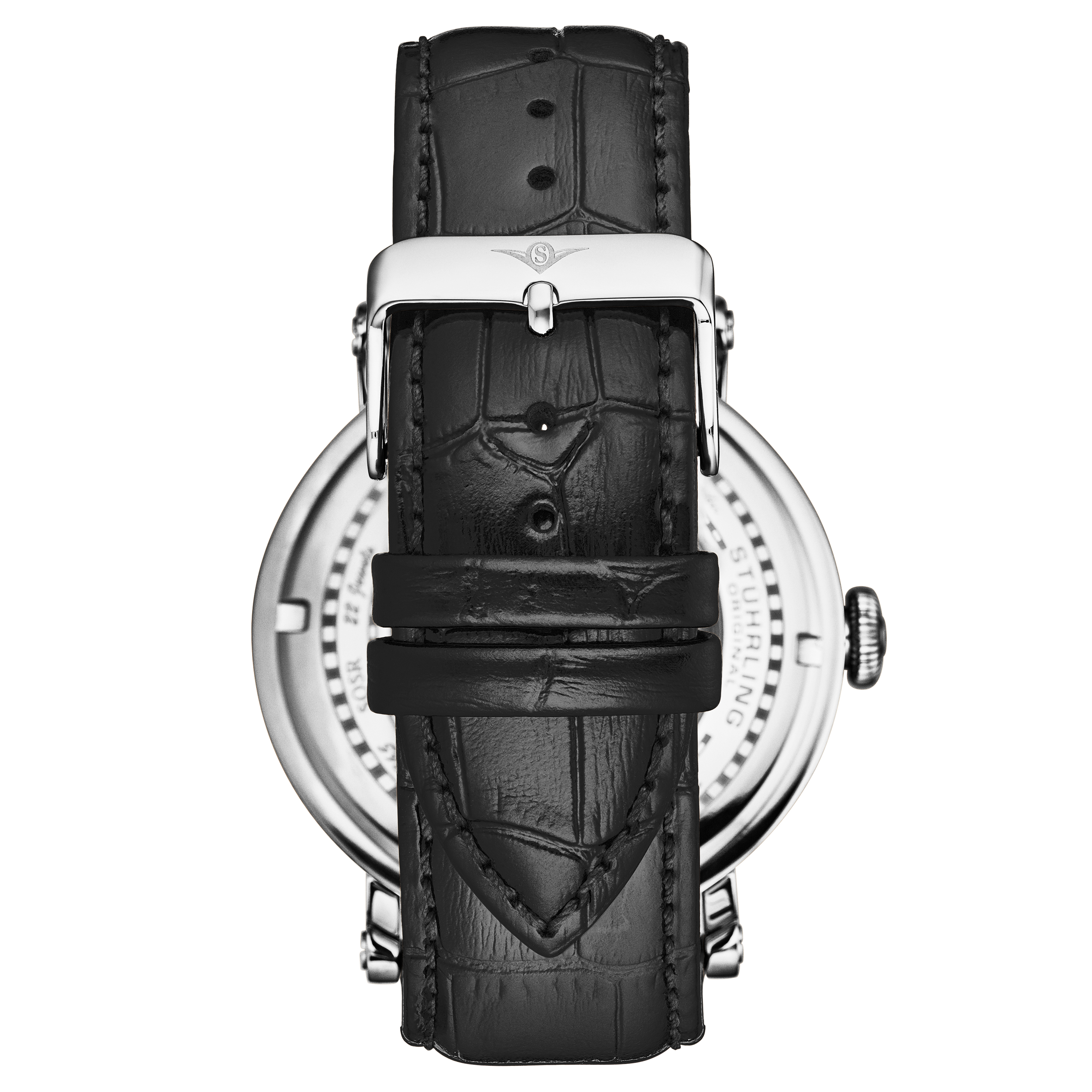 Stührling Dual Time Automatic Majestic Skeleton analoga klockor herr – bild 2