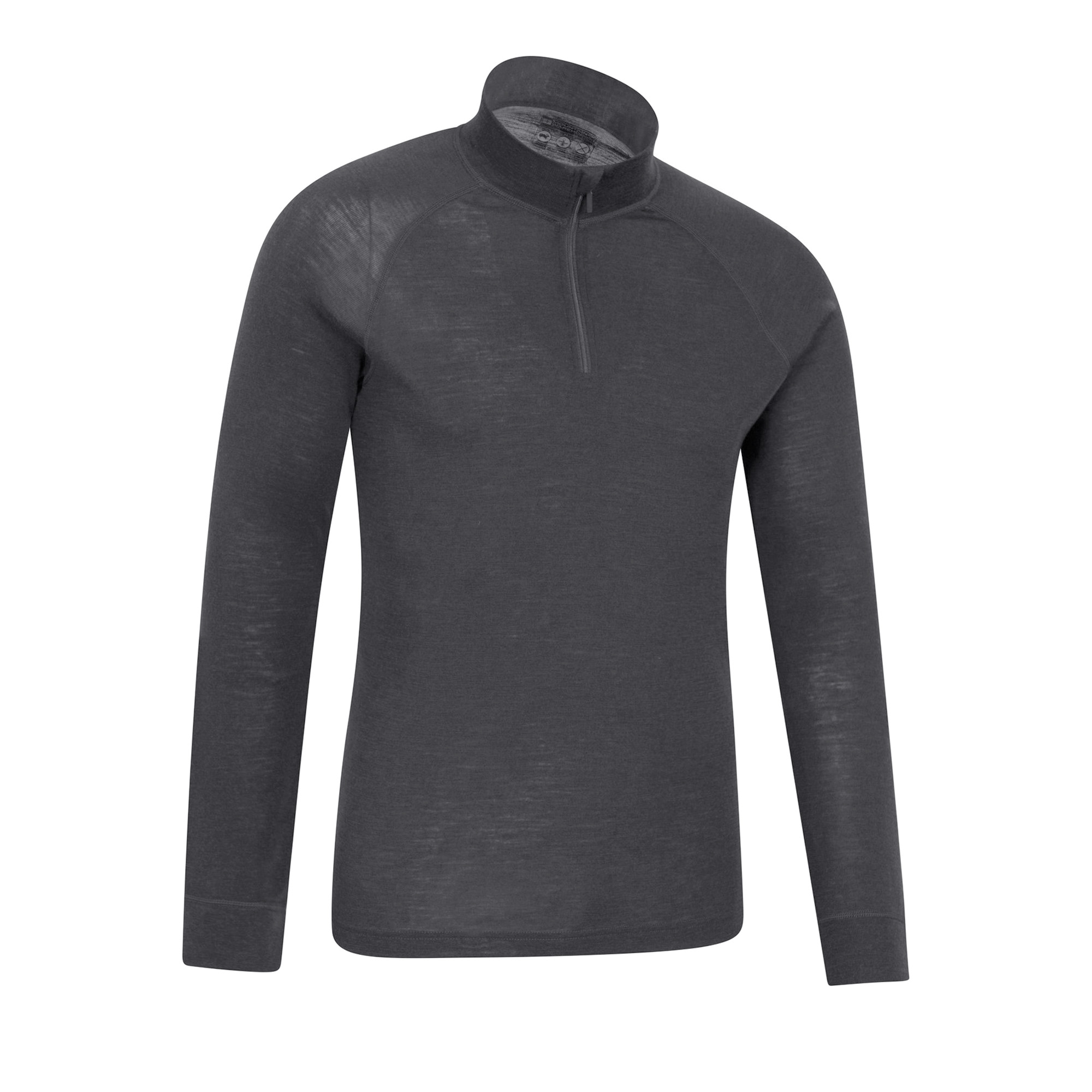 Mountain Warehou Mens Merino II Base Layer Top (Grå) t-shirts herr – bild 2