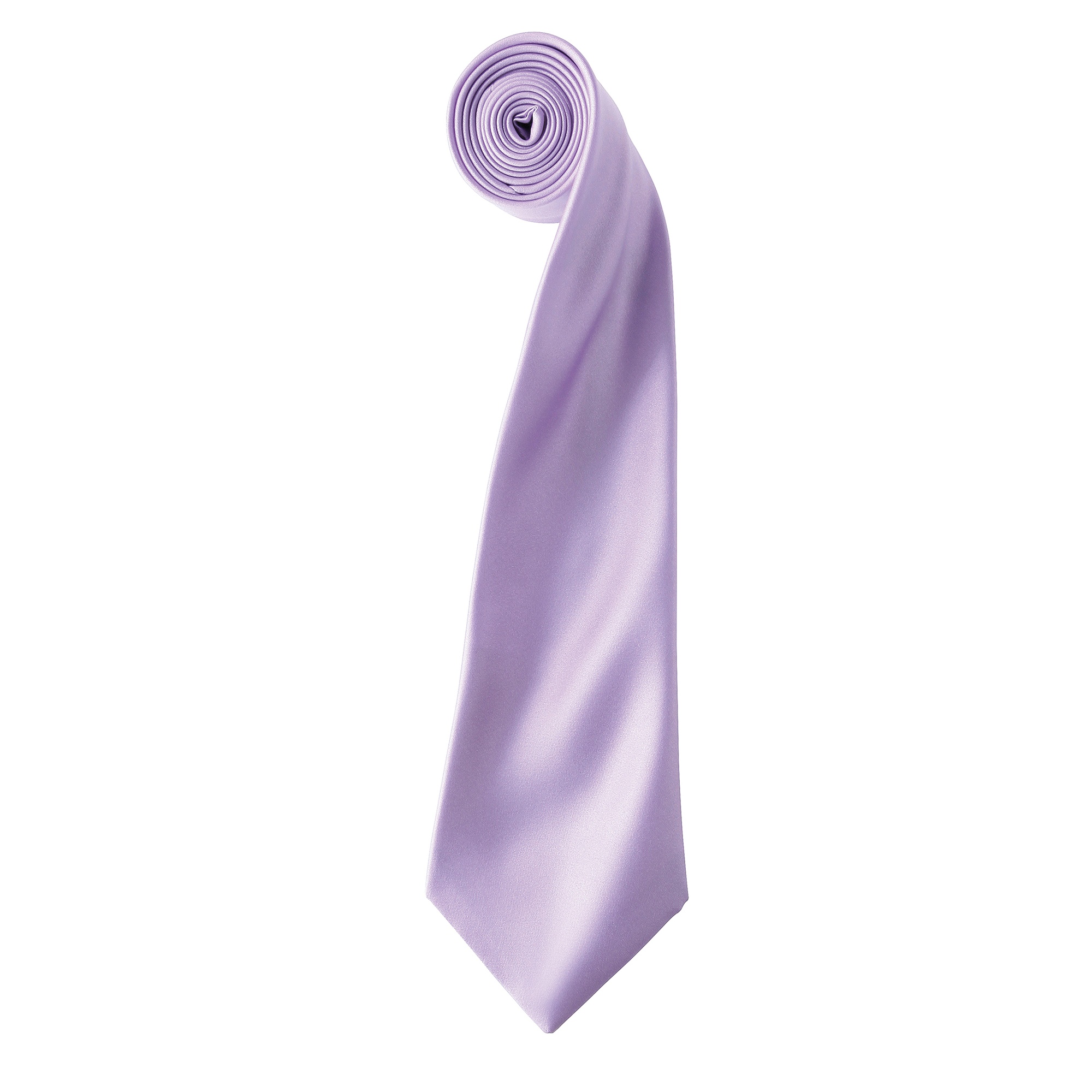 Thumbnail - Premier Herren Krawatte aus Satin (Schmales Blatt) (Flieder)