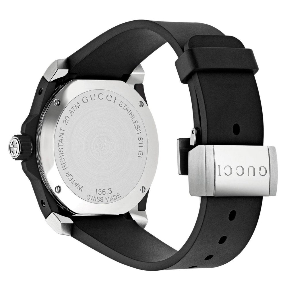 Gucci YA136318 Dive Tiger Motif Svart Urtavla Herrklocka – bild 2