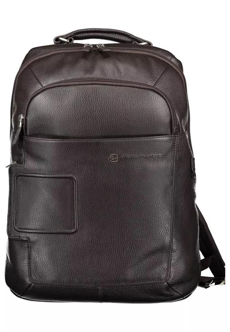 Piquadro Mens Brown Nylon Backpack material_nylon - One Size