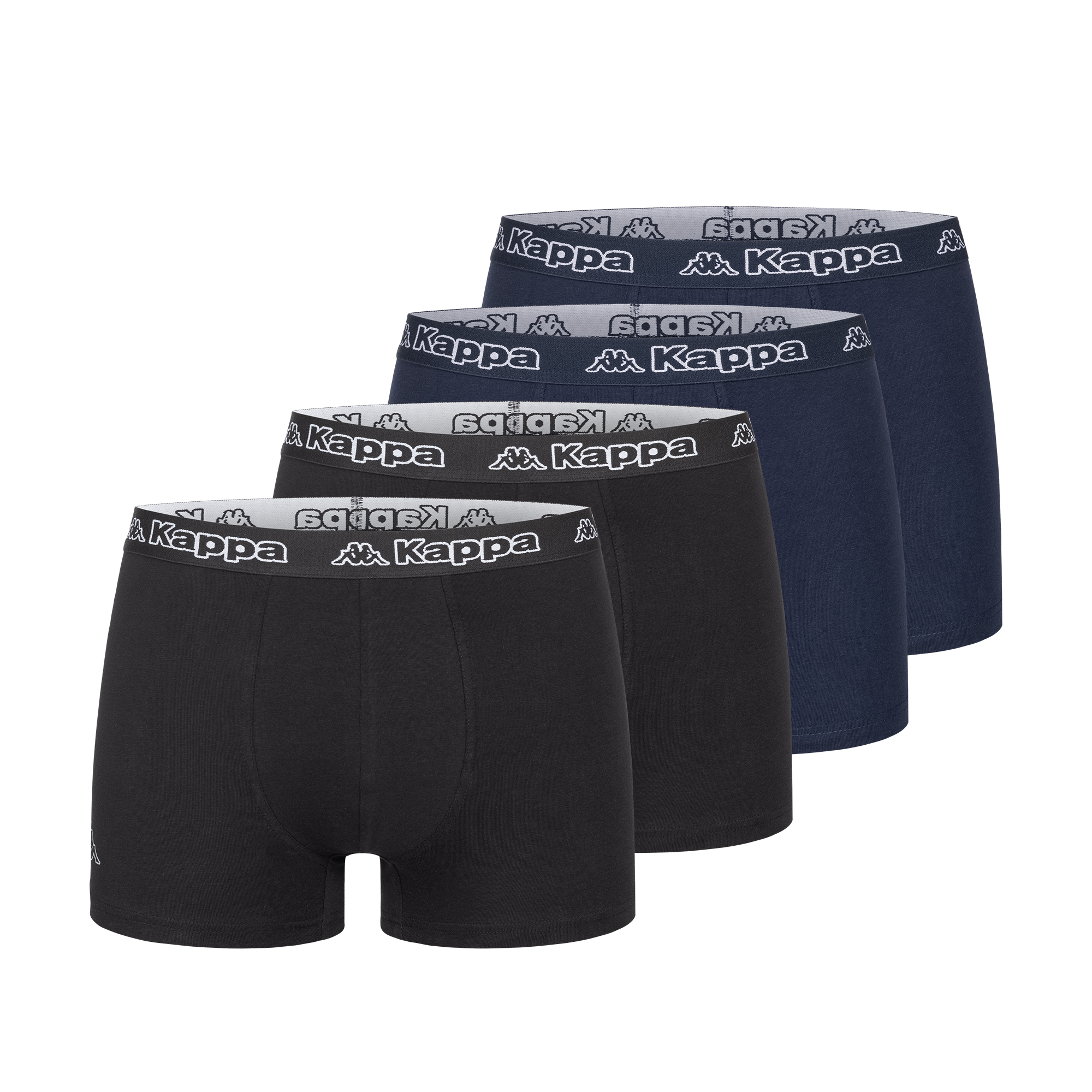 Thumbnail - Kappa 4er Set Boxershorts in Schwarz/Blau