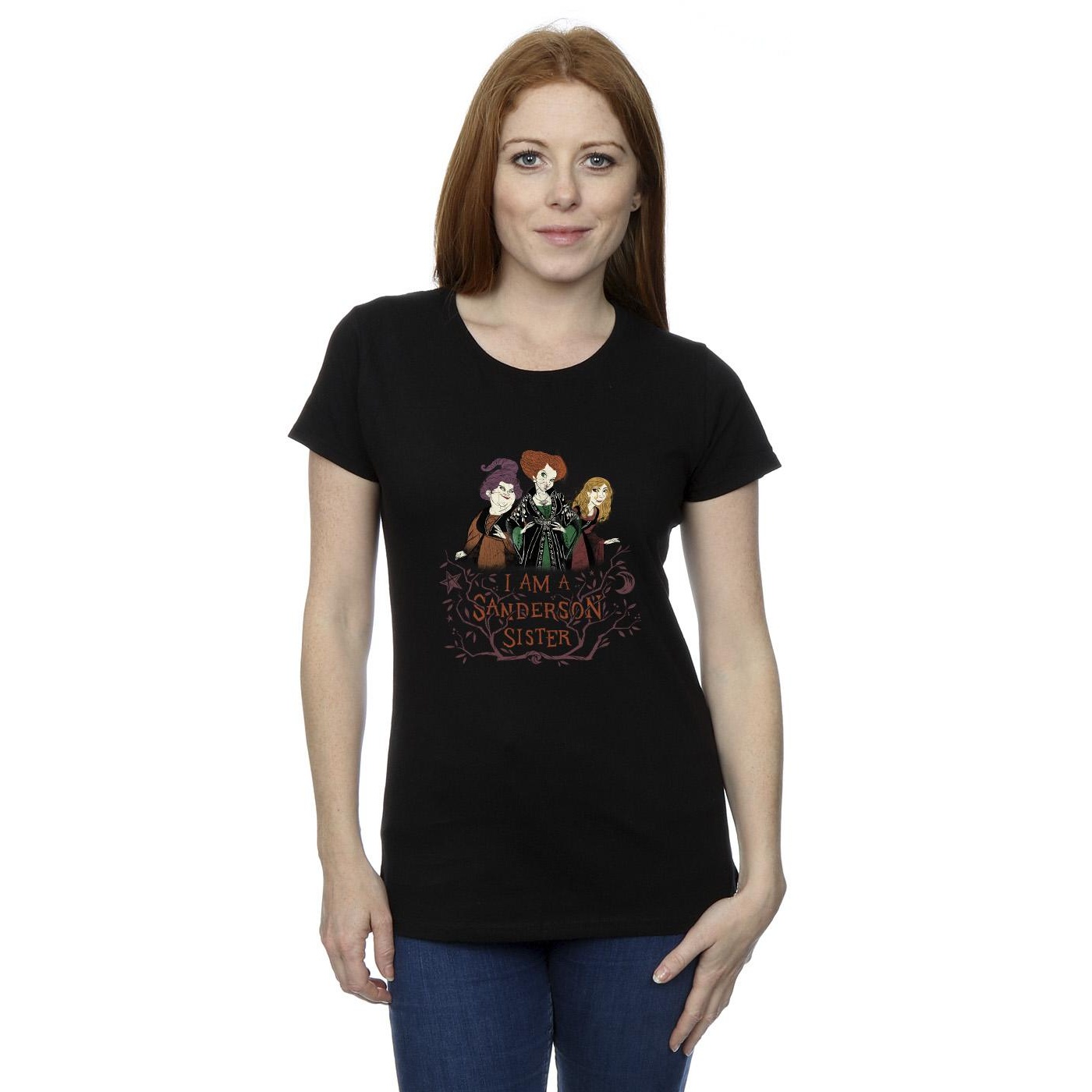 Disney Womens/Ladies Hocus Pocus Sanderson Sister Cotton T-Shirt (Black) dam – bild 2