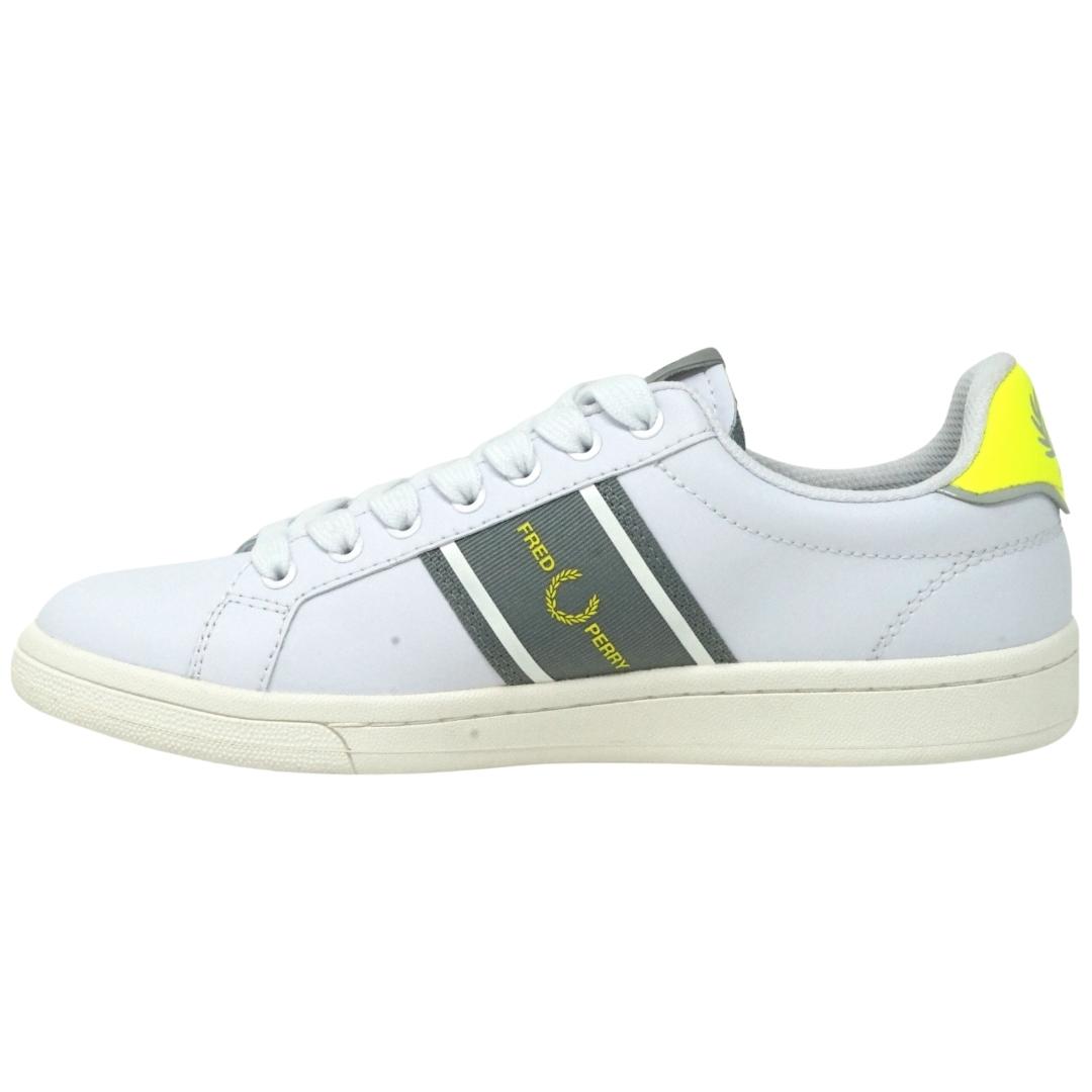Fred Perry B9280 134 B721 Läder Vit Träningsskor herr – bild 2