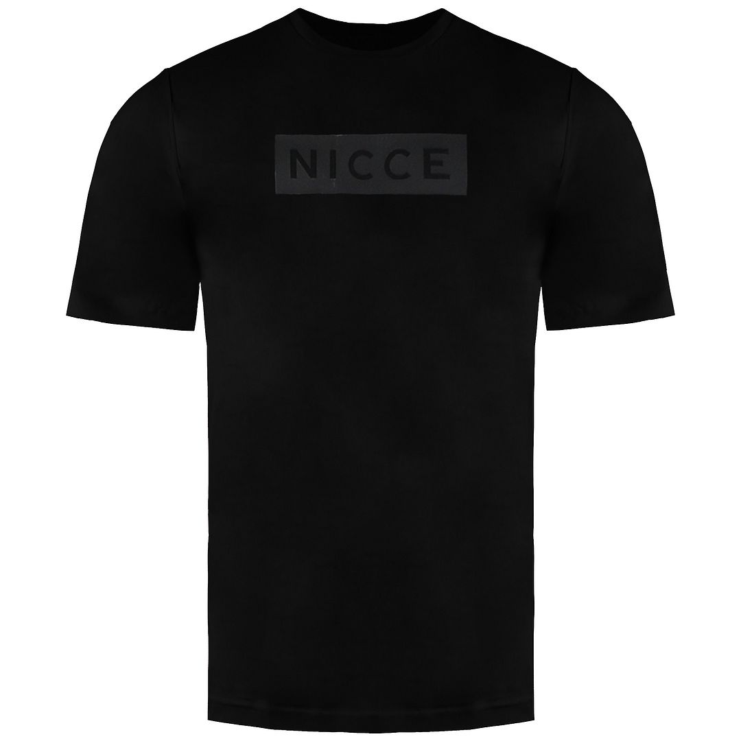 Thumbnail - NICCE Kurzarm Black Crew Neck Herren Baumwollpeak T-Shirt 0211 K002 0001