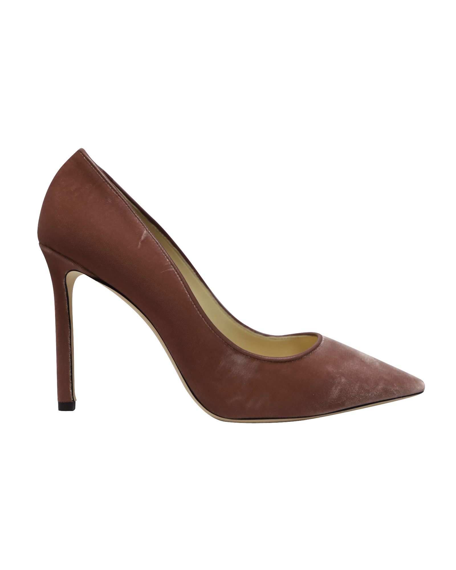 Romy 100 Pumps i Rosa Sammet