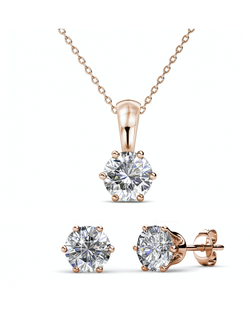 Thumbnail - Geburtsstein-Set - Rose Gold und Kristall