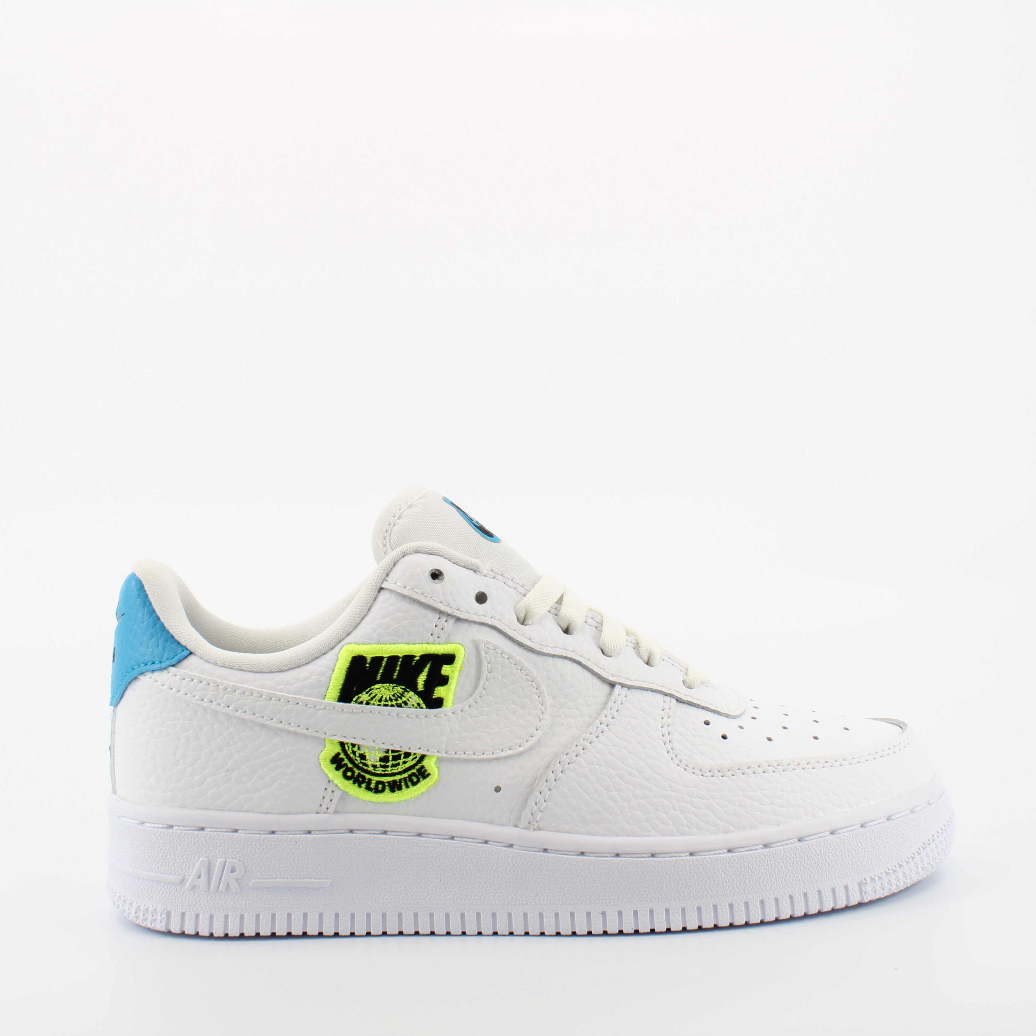 Thumbnail - Nike Air Force 1 07 Weiß Leder Damen Schnürtrinker CT1414 101