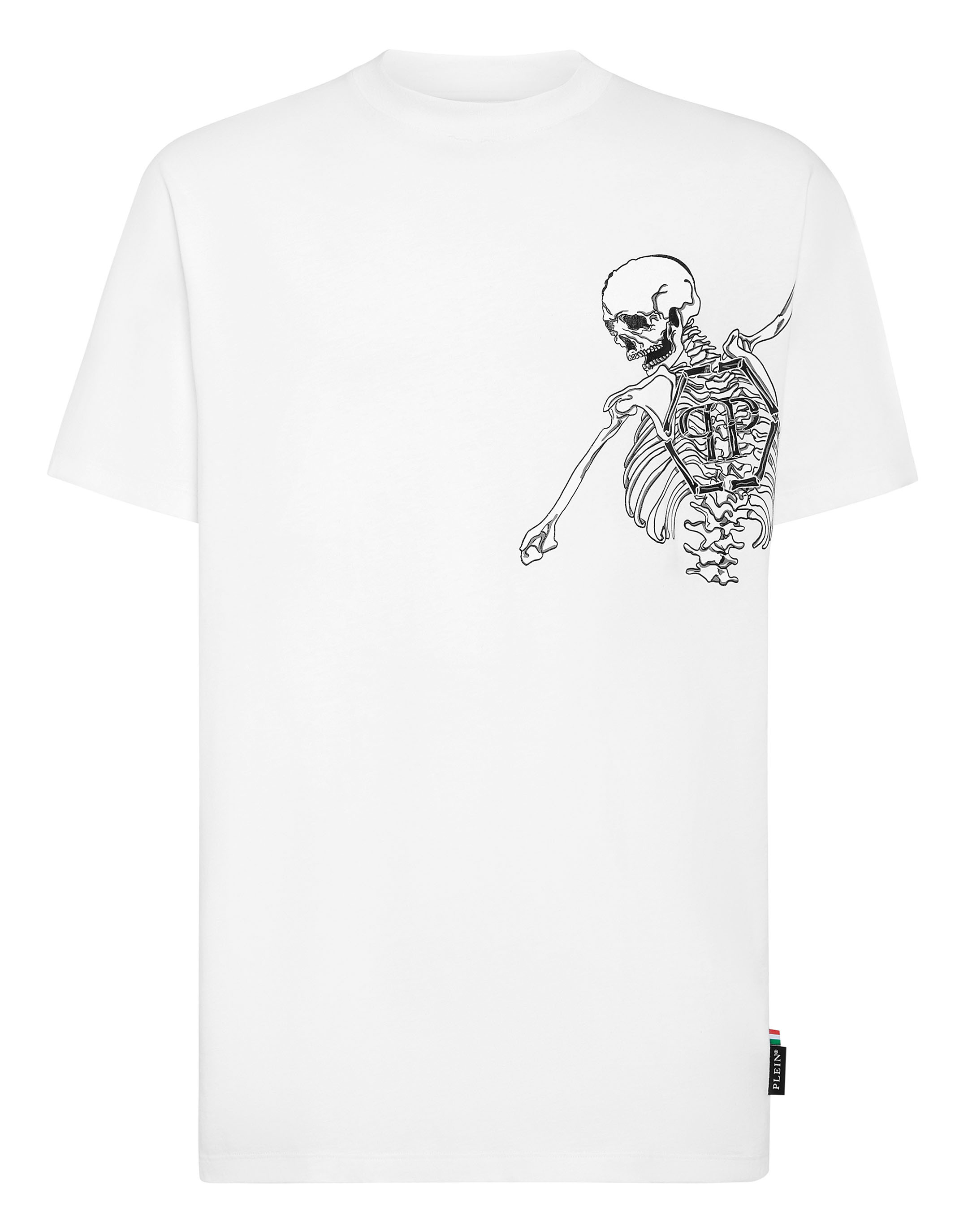 Philipp Plein T-shirt rund hals skelett herr – bild 2
