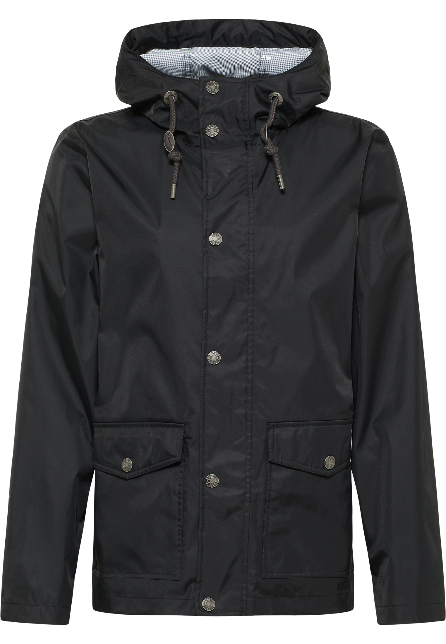 Thumbnail - Mo Regenjacke mit Innenprint Herren Schwarz