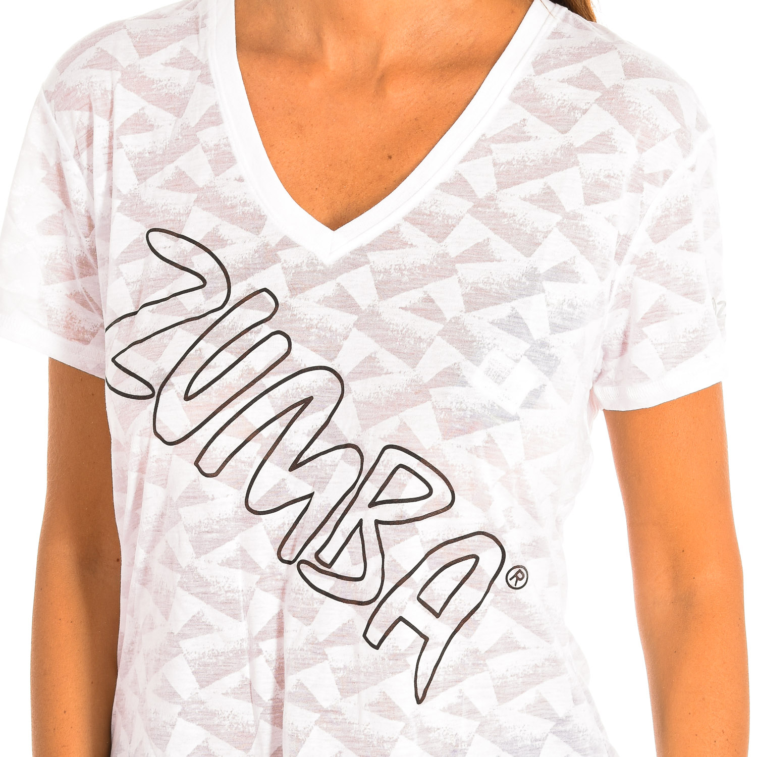 Zumba Sport t-shirt för kvinnor med korta ärmar och V-ringning Z1T00587 dam – bild 2