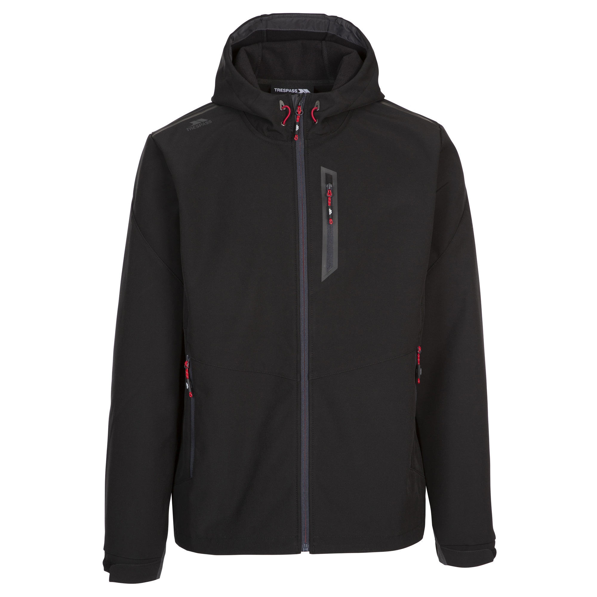 Thumbnail - Trespass Herren Marlon Soft Shell Jacke (Schwarz)