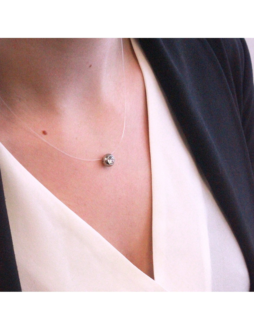 MYC Paris Box 7 halsband invisibles Månhalsband Silver och Multi dam – bild 2
