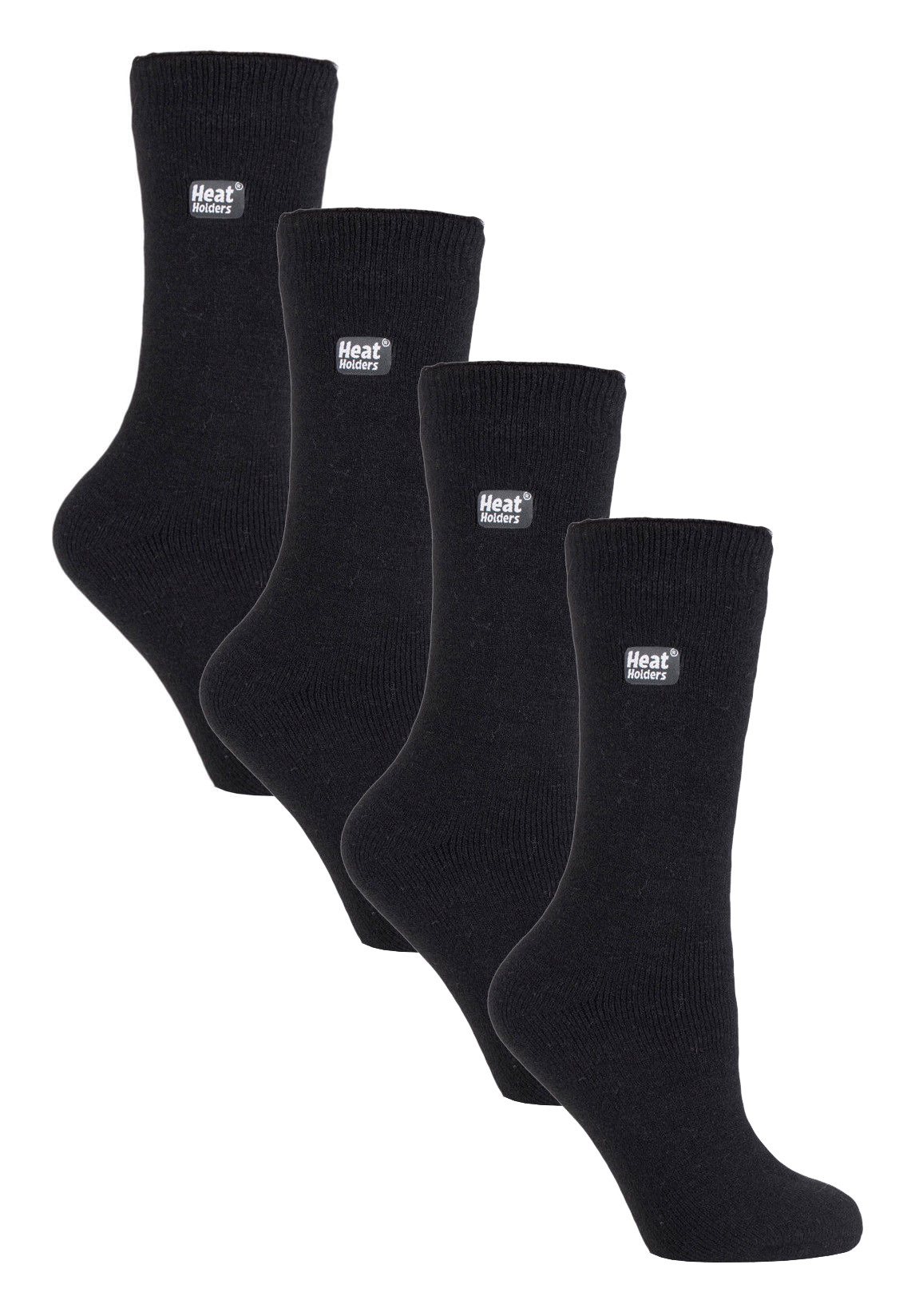 Thumbnail - Heat Holders Ultra Lite - 4 Paar Multipack Ladies Thermal Socks | Ultra Thin Warm Socks for Dress Socks in Winter - Blac...