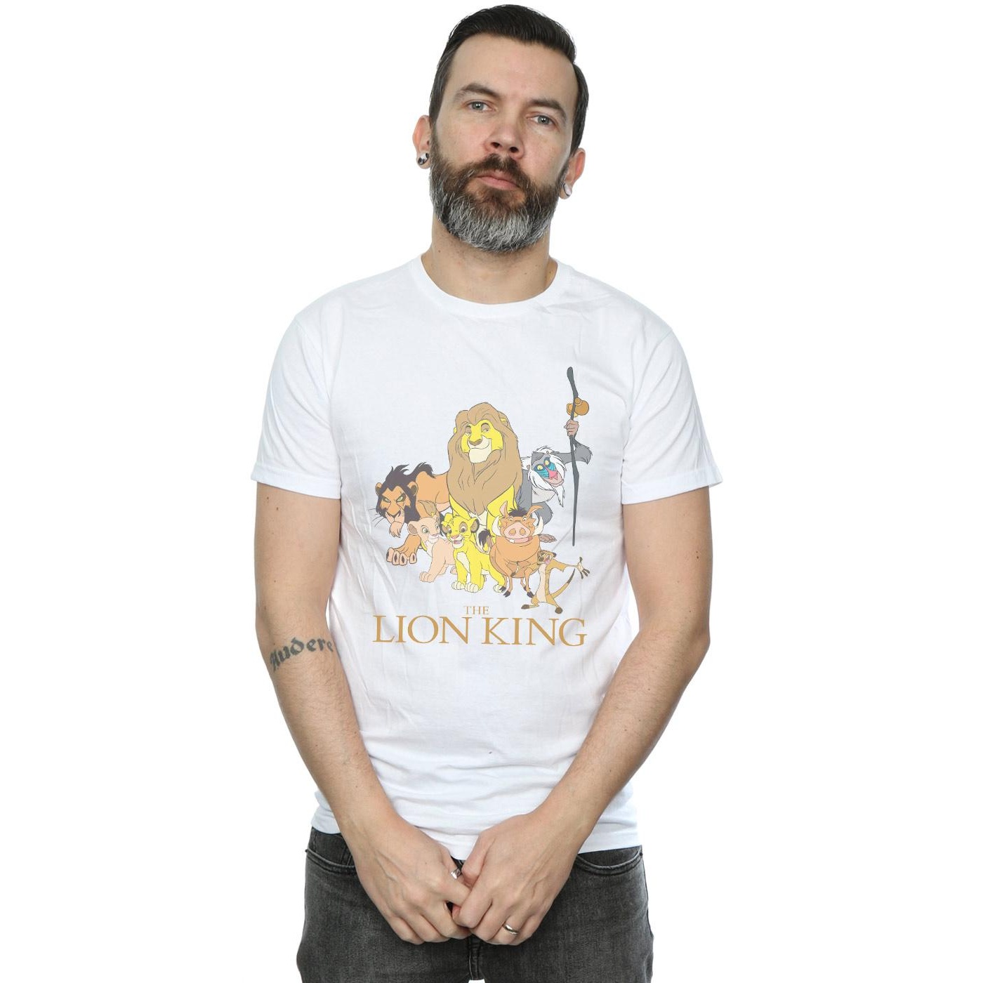Disney Mens The Lion King Group T-Shirt (White) herr – bild 2