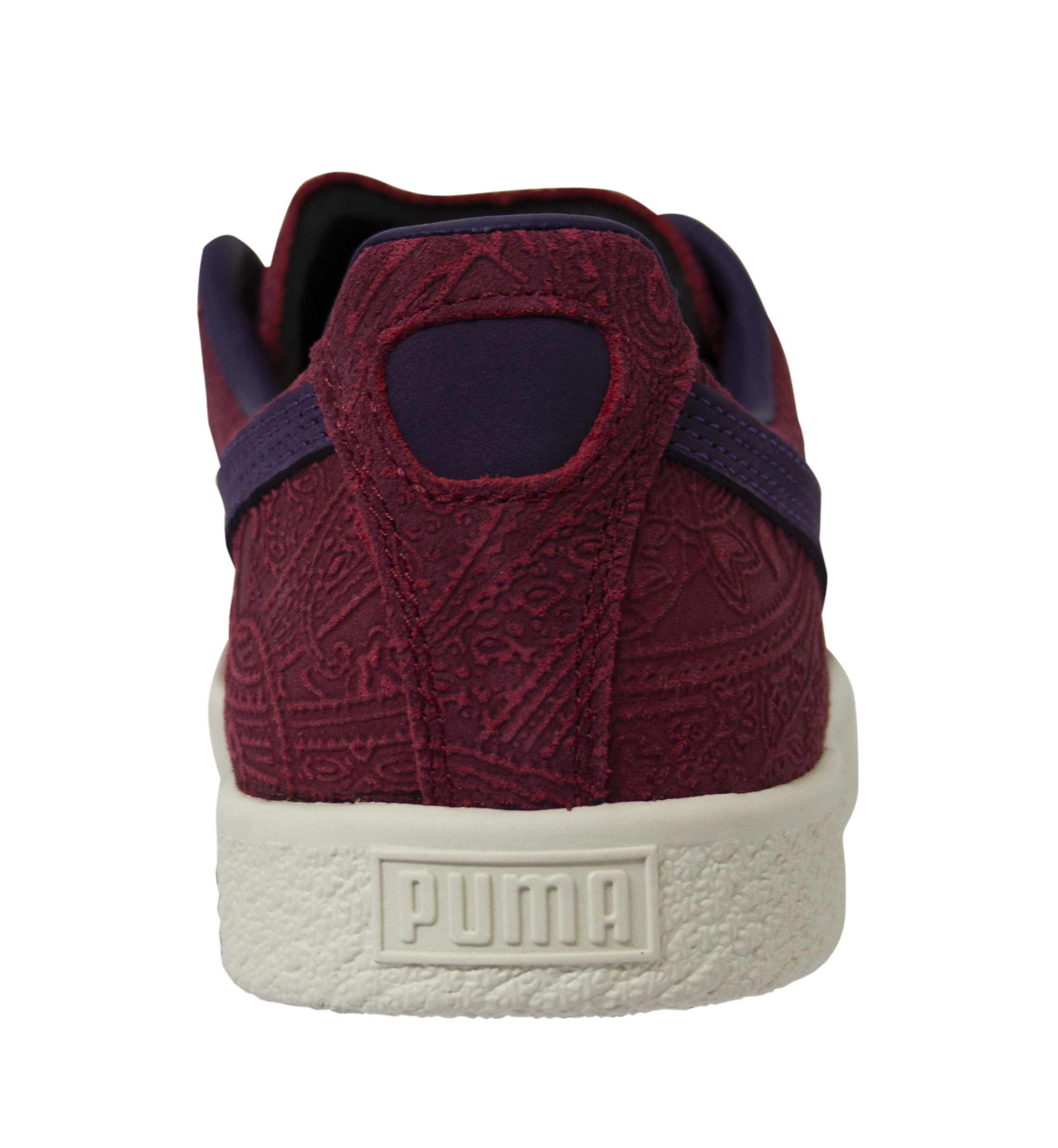 Puma Classic Clyde Basket Paisley Läder Låg Lace Up Träningsskor för herrar 369279 01 – bild 2