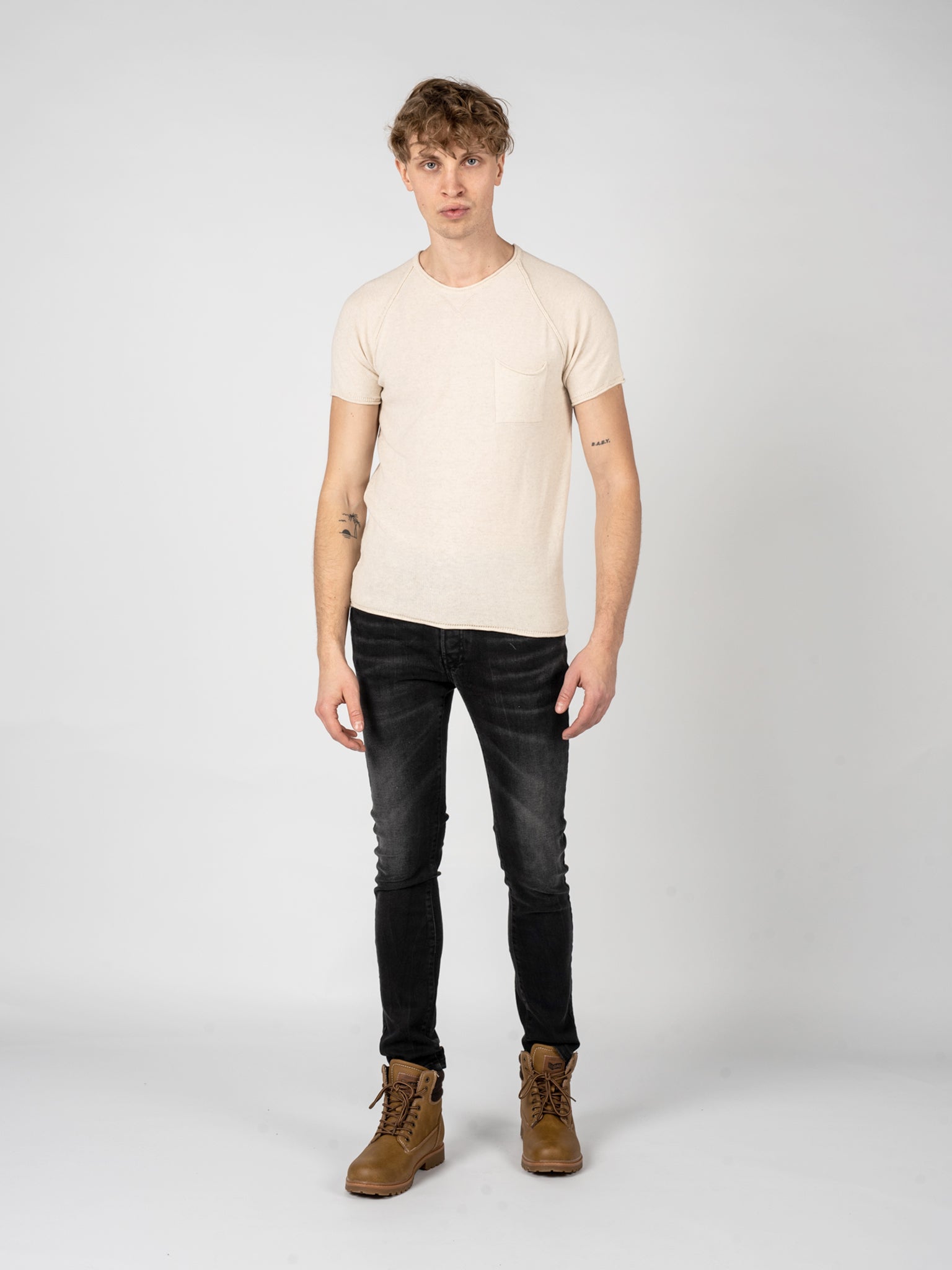 Xagon Man T-shirt Herren Beige