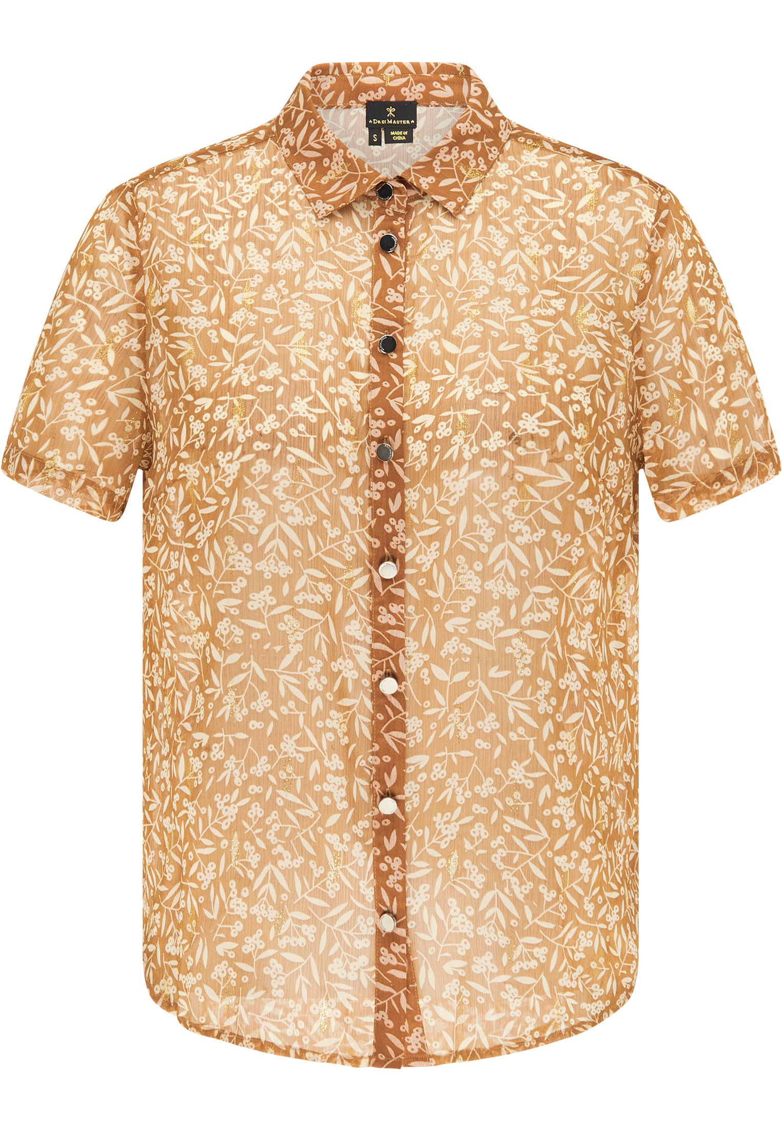 Dreimaster Blouse Dames kameel
