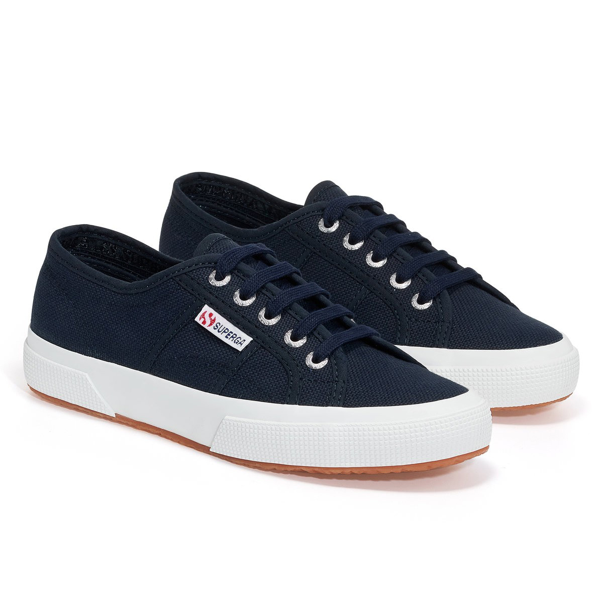 Superga Unisex White Adult 2750 Cotu Classic Vegan Trainers - Navy/ - 2.5 Uk - Navy/ - 100% Mixed - Image 2
