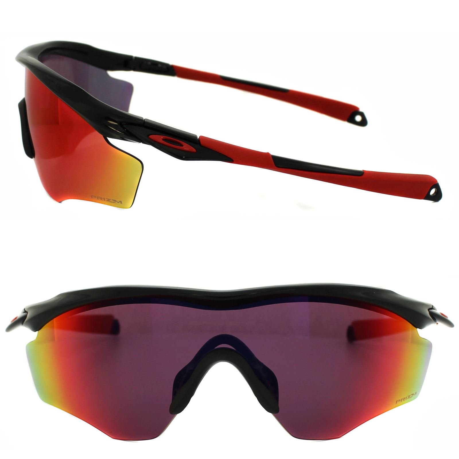 Thumbnail - Lunettes de soleil Oakley M2 Frame xl OO9343-08 Polied Black Prizm Road